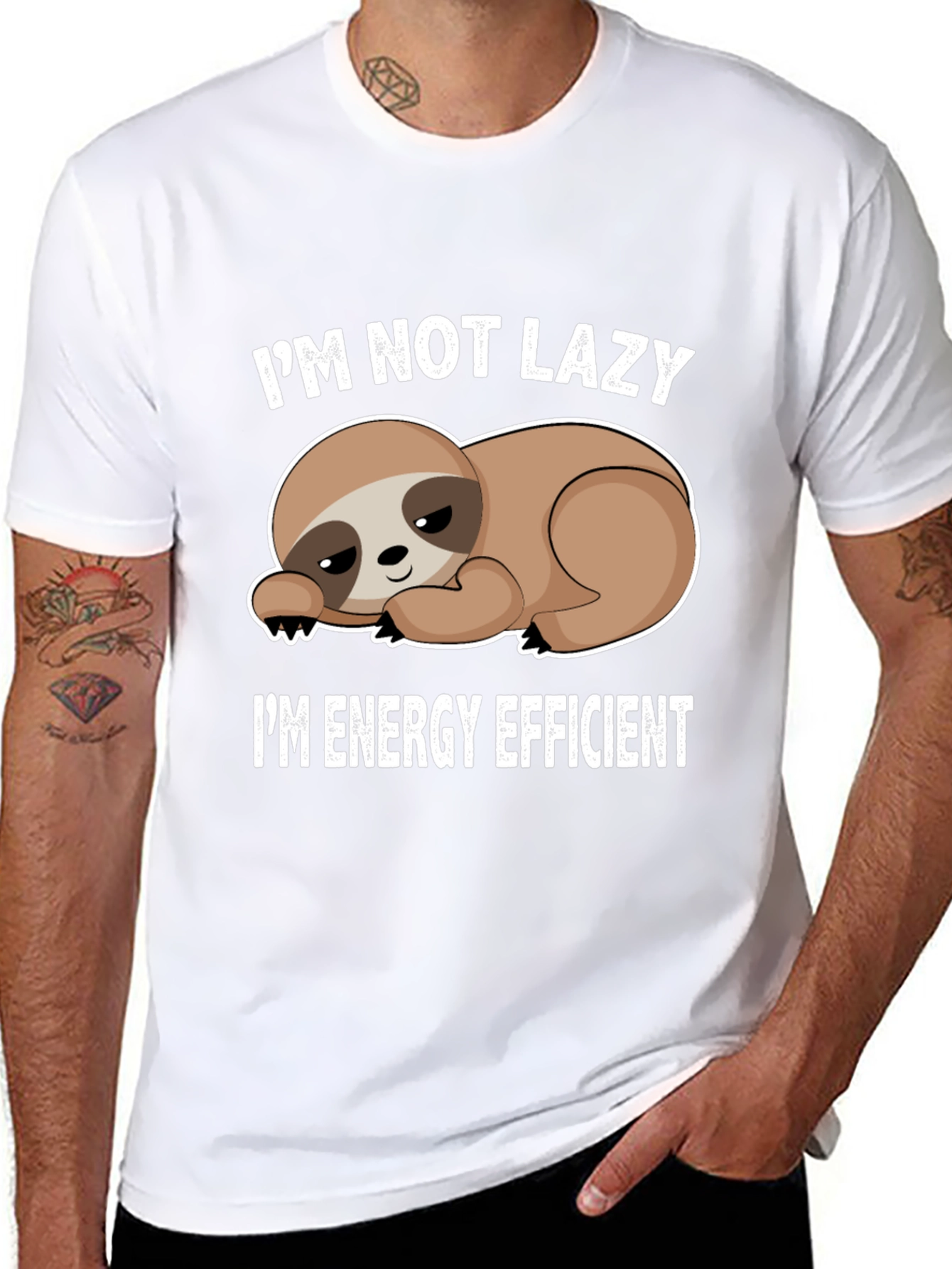 Im Not Lazy Im Energy Efficient Sloth T-Shirt