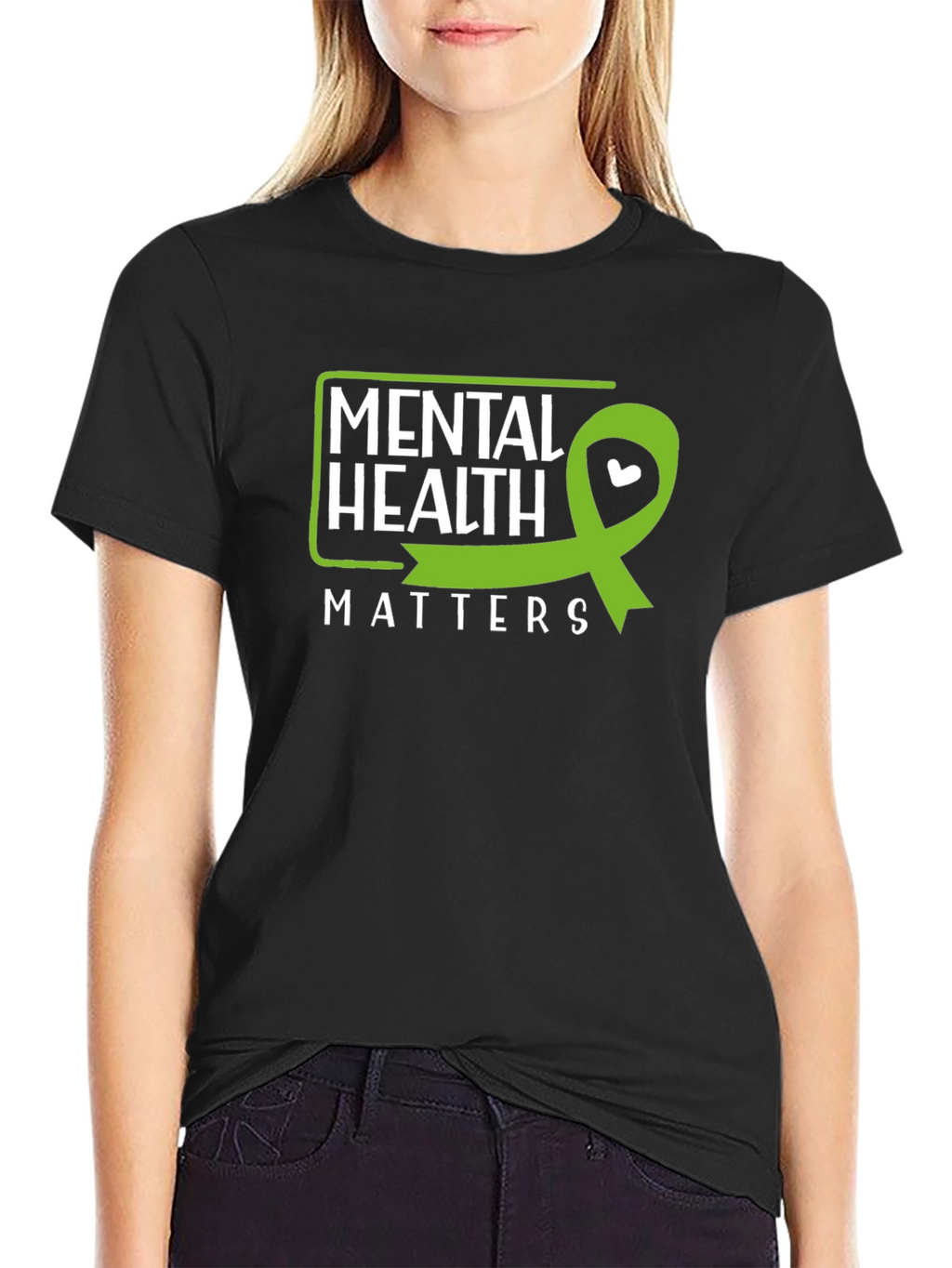 Mental Health Matters Tee - Green Ribbon Awareness