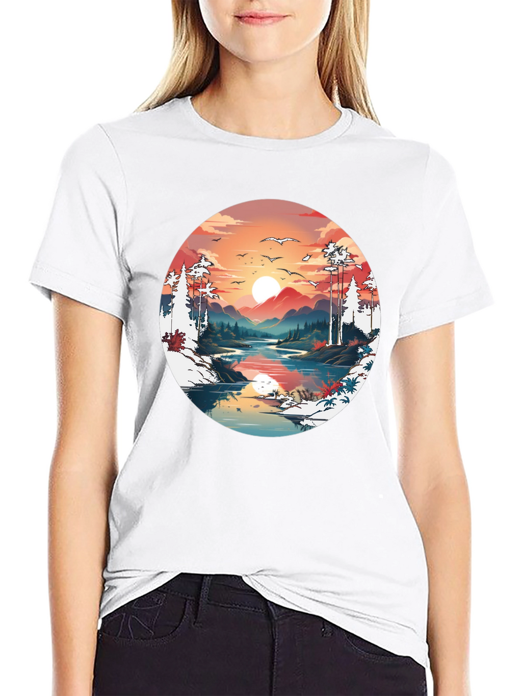 Sunset Lake Graphic Tee