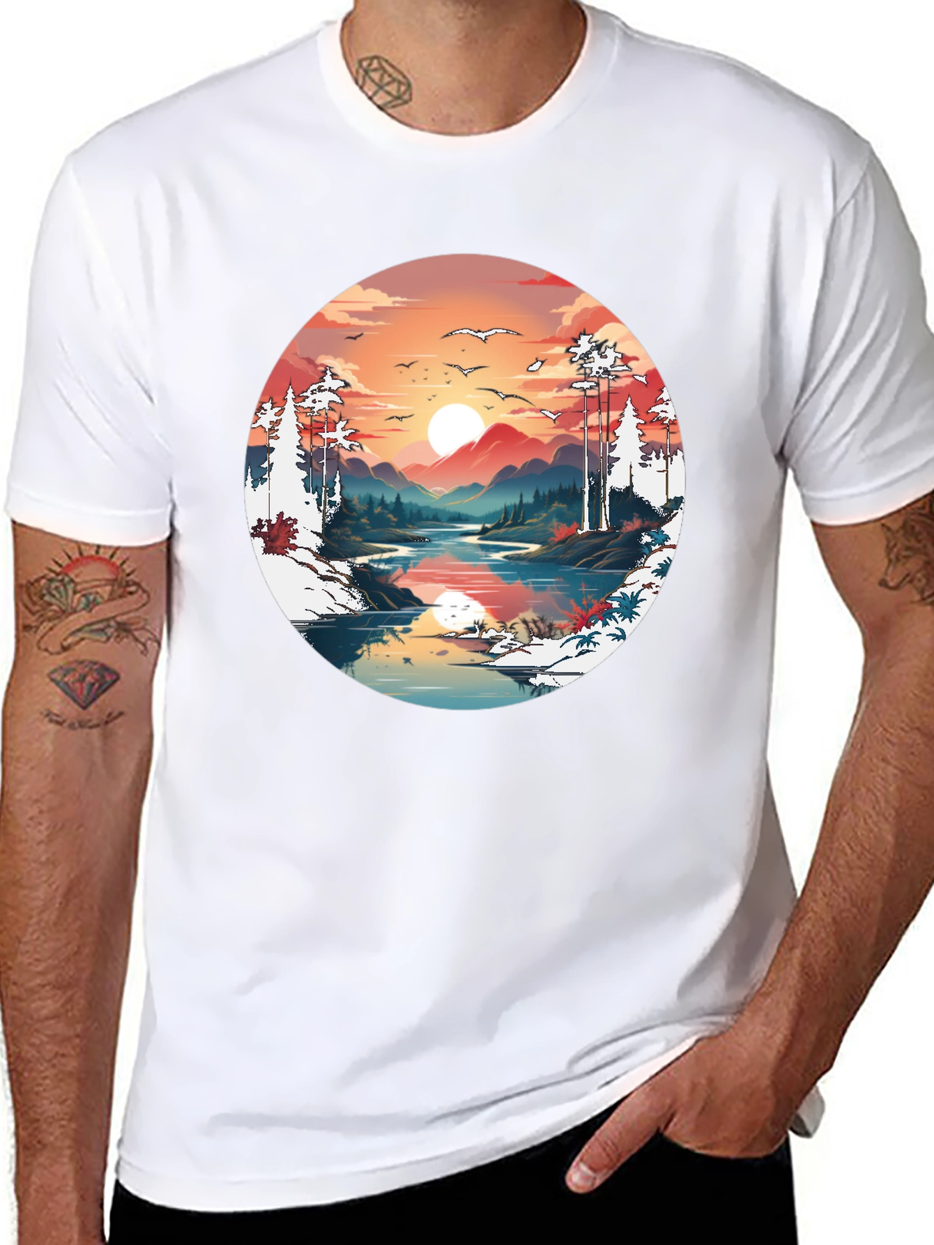 Sunset Lake Graphic Tee