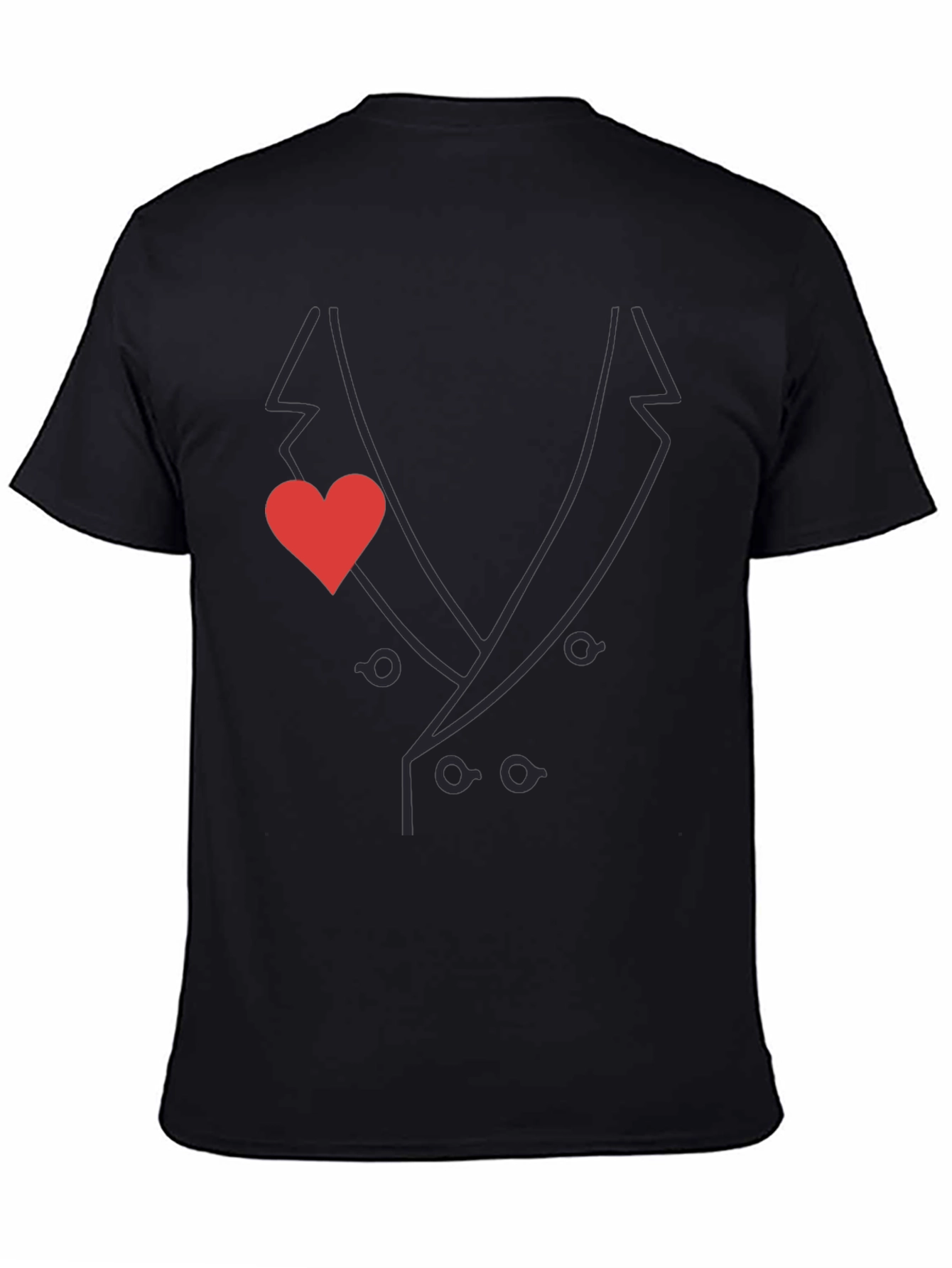 Suit & Heart T-Shirt - Stylish & Unique