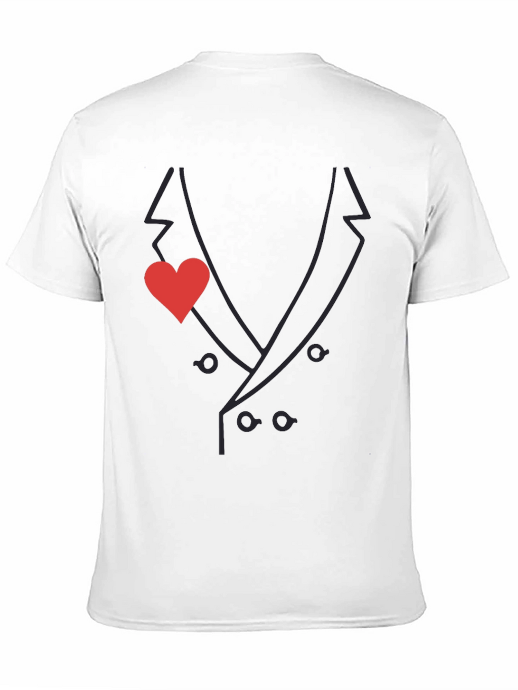 Suit & Heart T-Shirt - Stylish & Unique