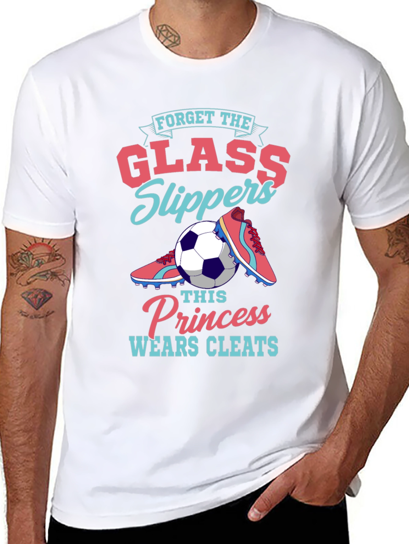 Forget Glass Slippers - Soccer Princess T-Shirt