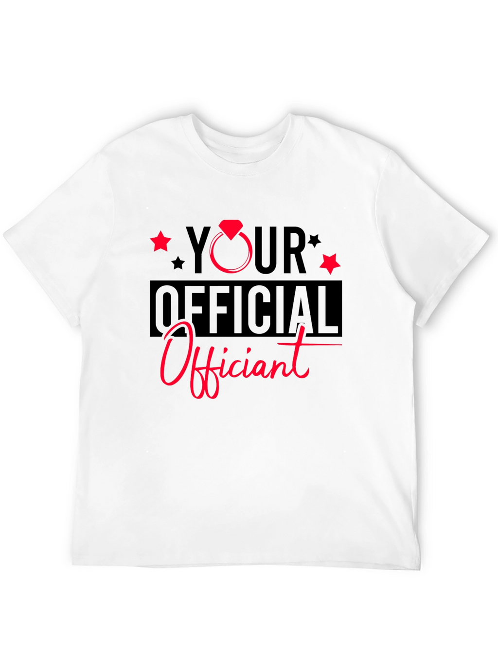 Your Official Officiant Black T-Shirt