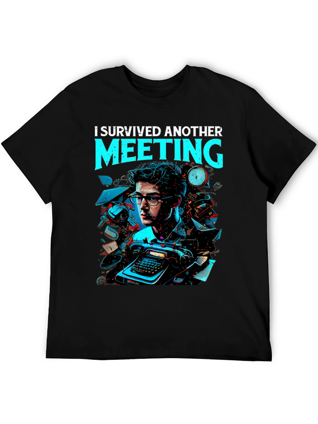 I Survived Another Meeting Graphic Tee