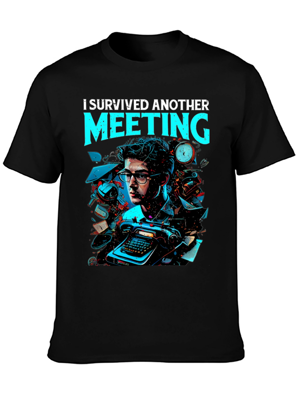 I Survived Another Meeting Graphic Tee