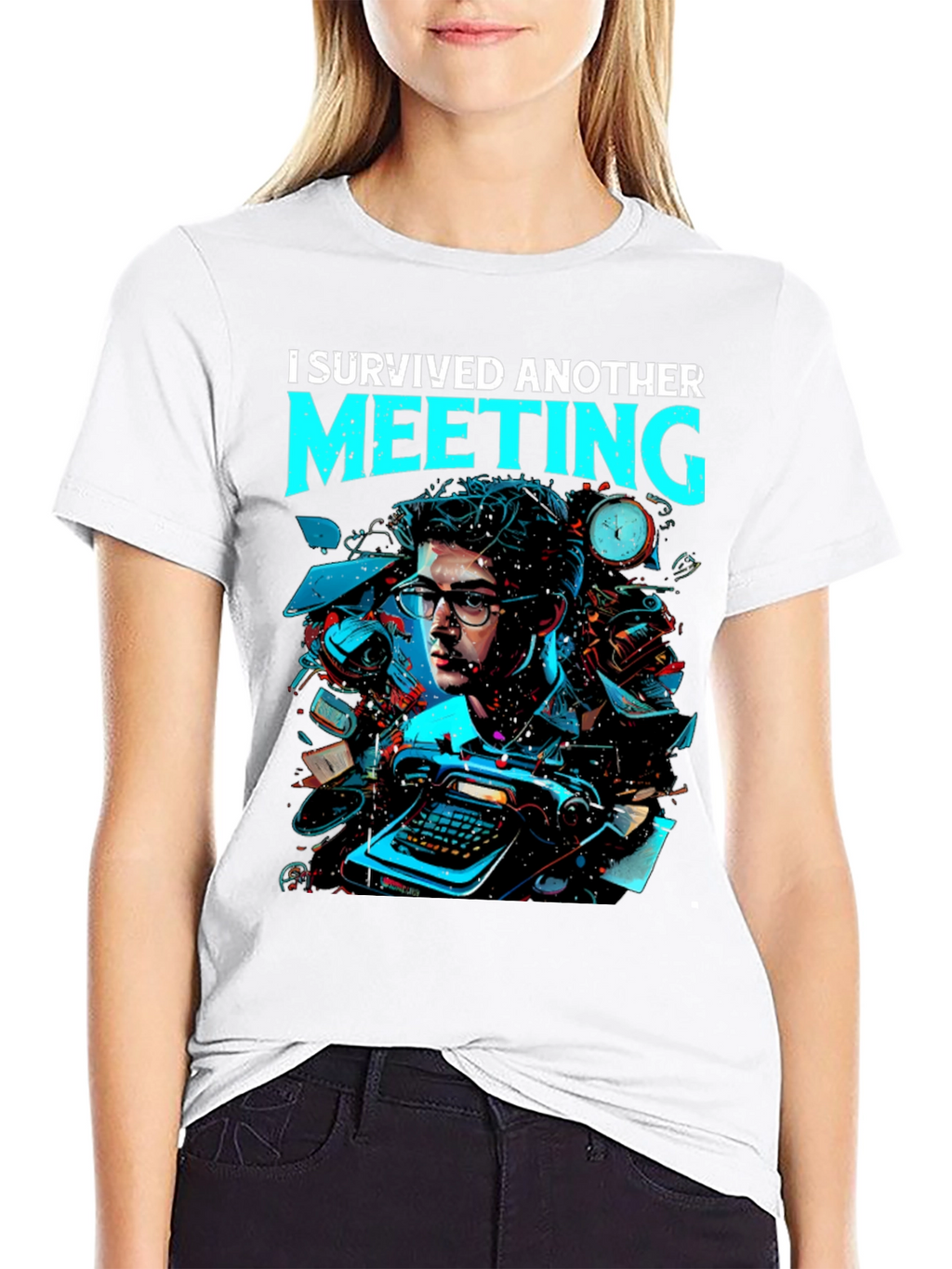 I Survived Another Meeting Graphic Tee