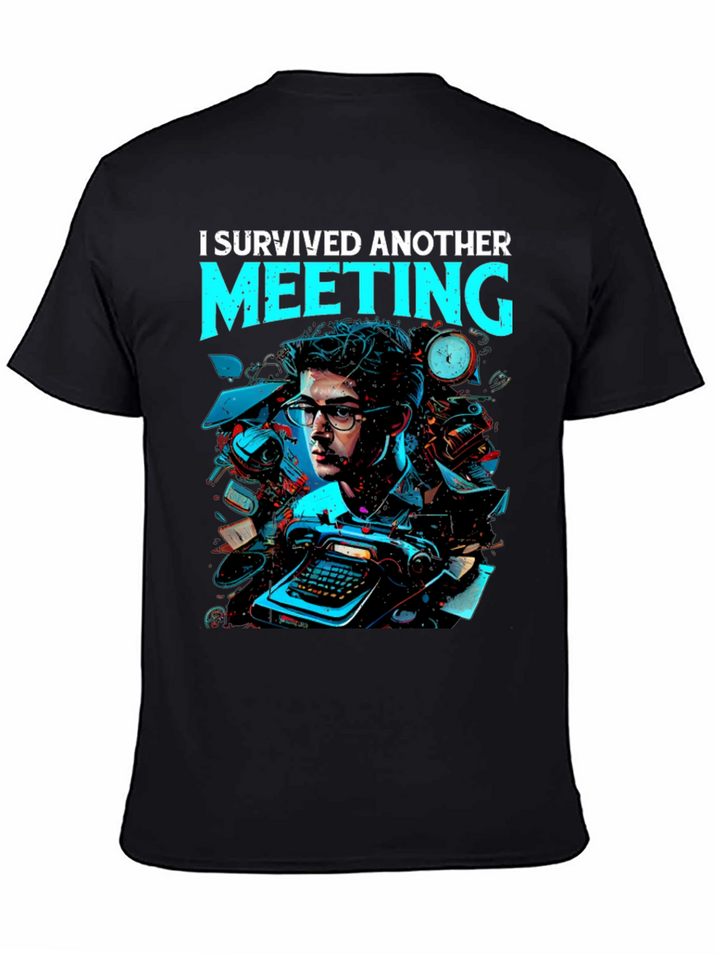 I Survived Another Meeting Graphic Tee