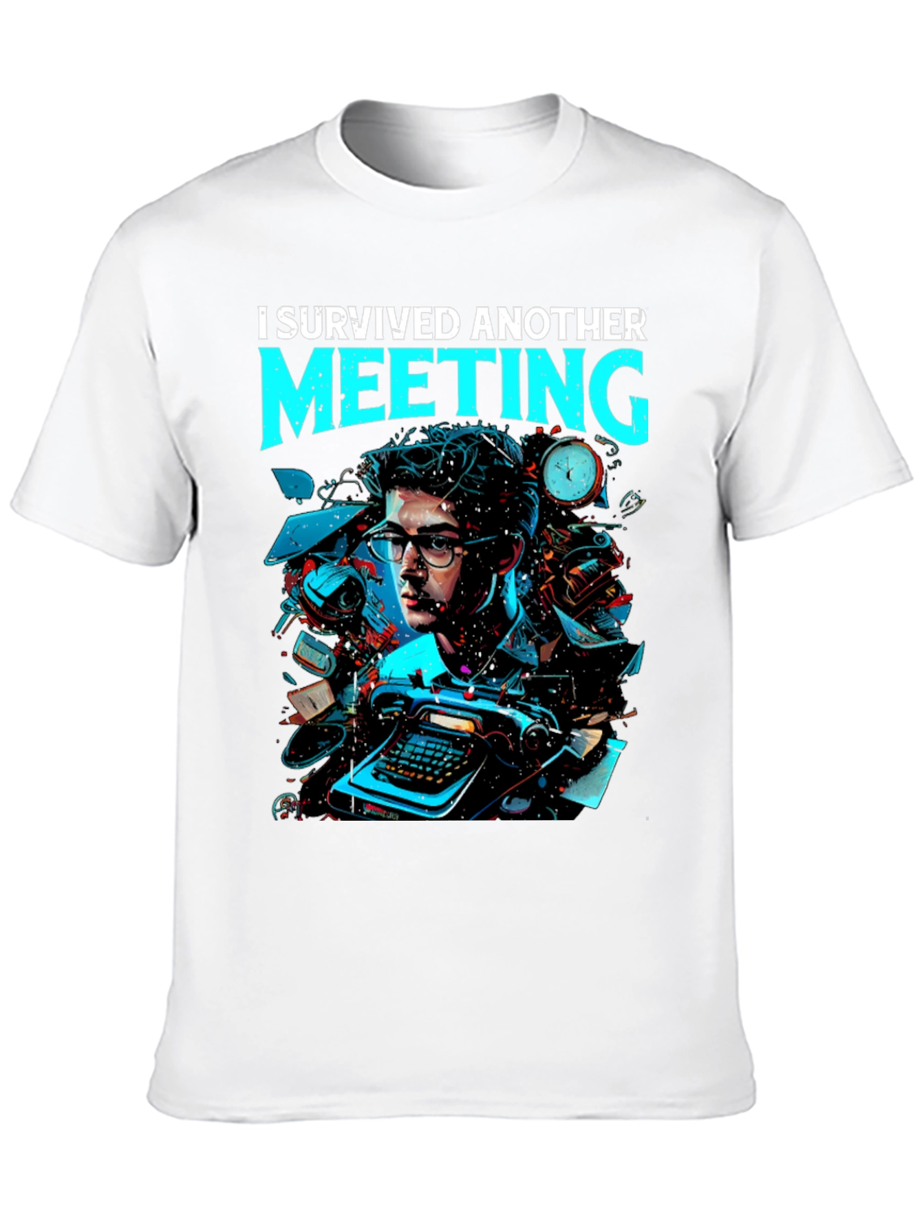 I Survived Another Meeting Graphic Tee