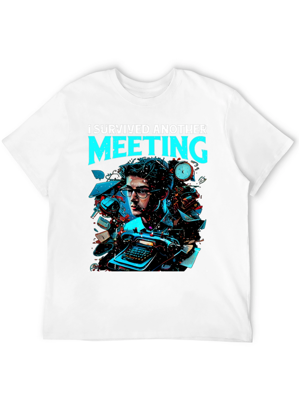 I Survived Another Meeting Graphic Tee
