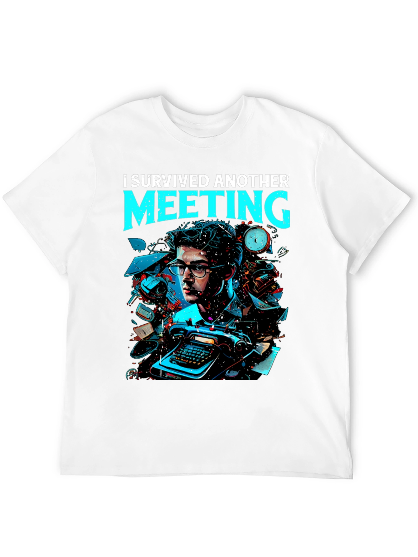 I Survived Another Meeting Graphic Tee