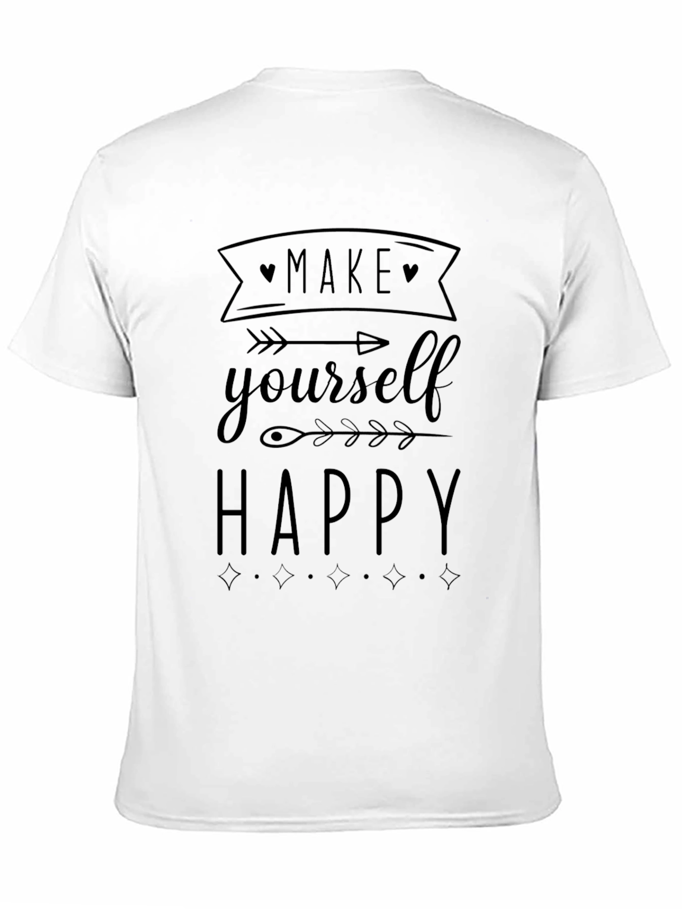 Make Yourself Happy Black T-Shirt