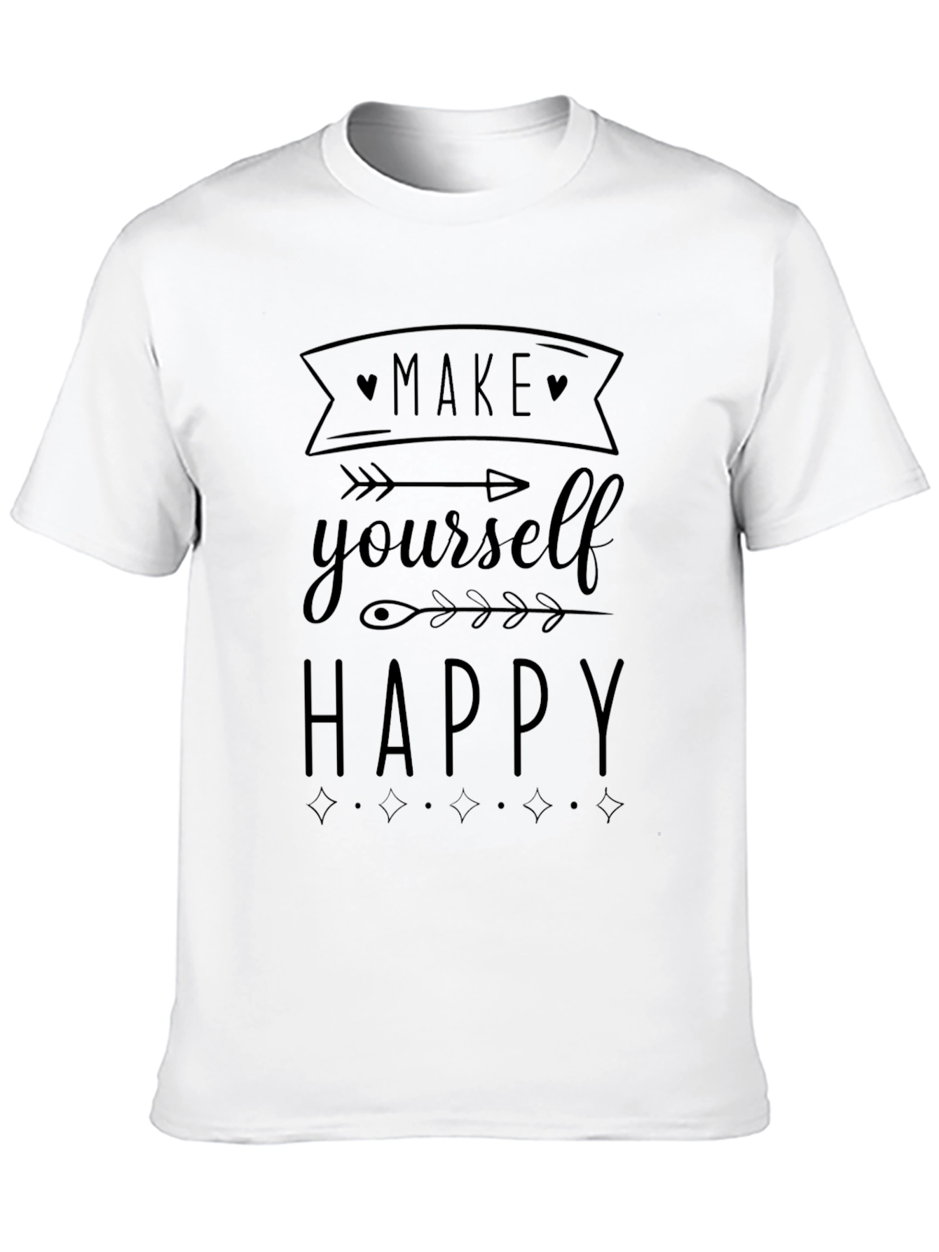 Make Yourself Happy Black T-Shirt