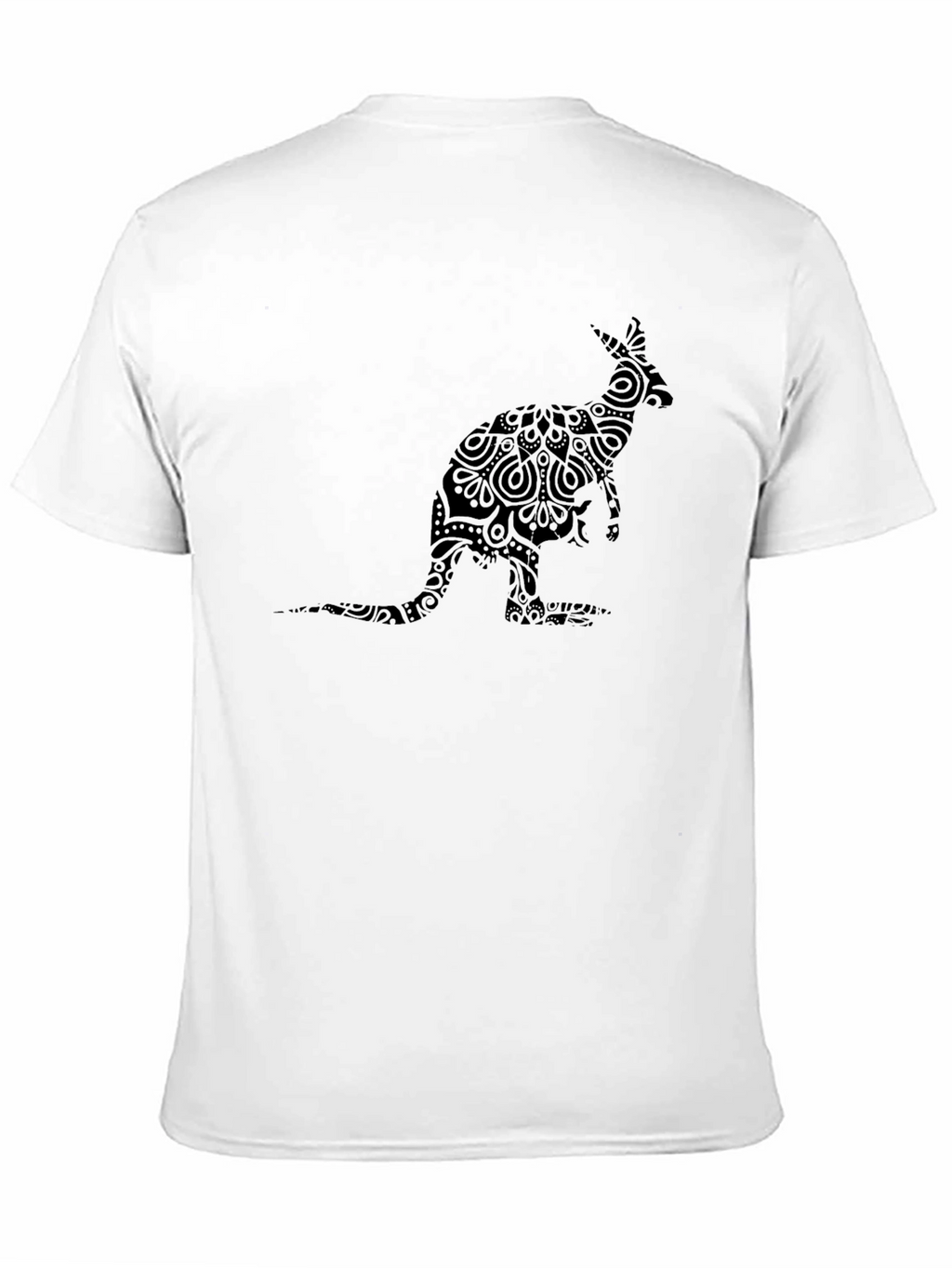 Black Kangaroo Mandala T-Shirt