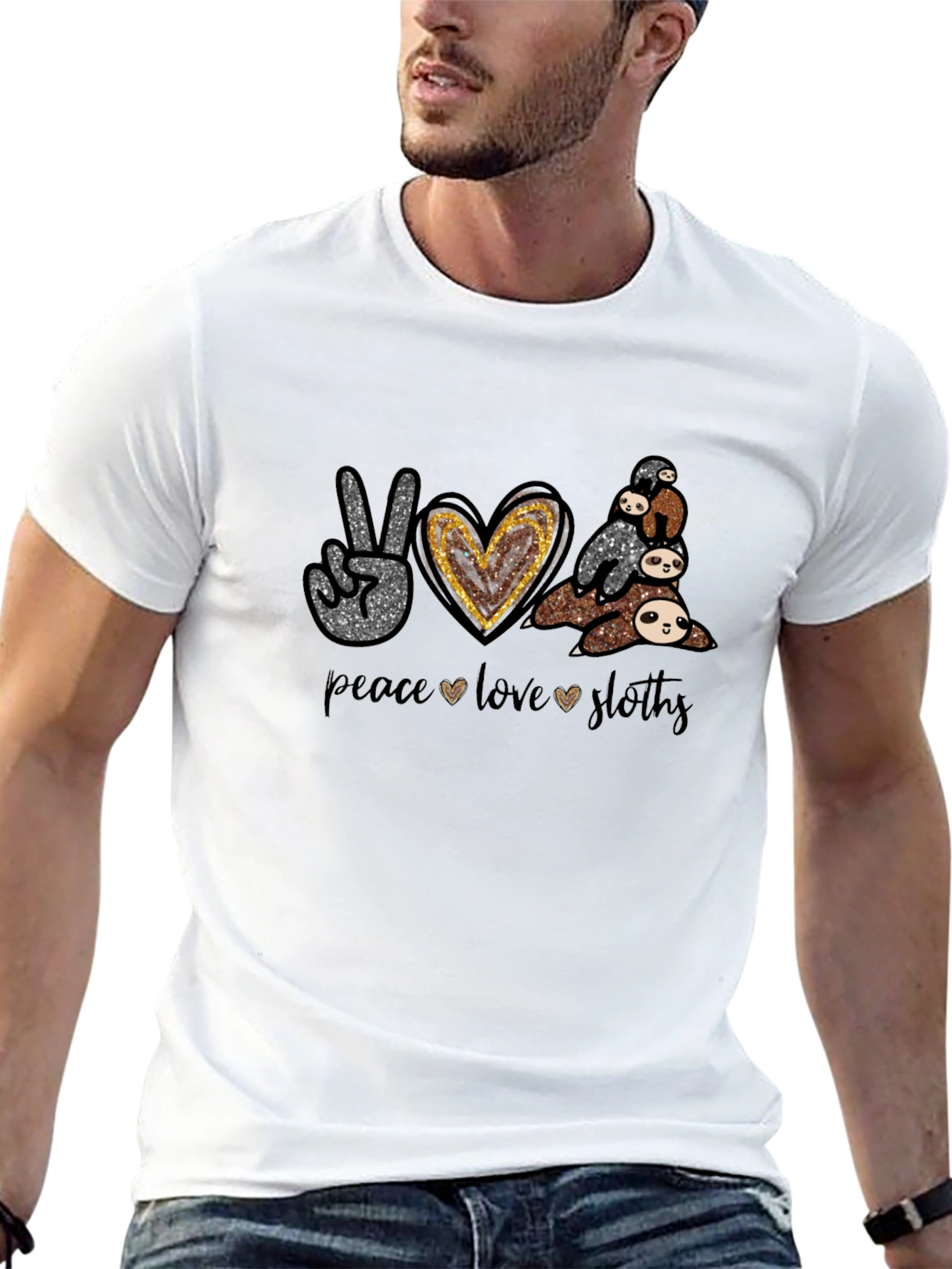 Peace Love Slothy Graphic Tee