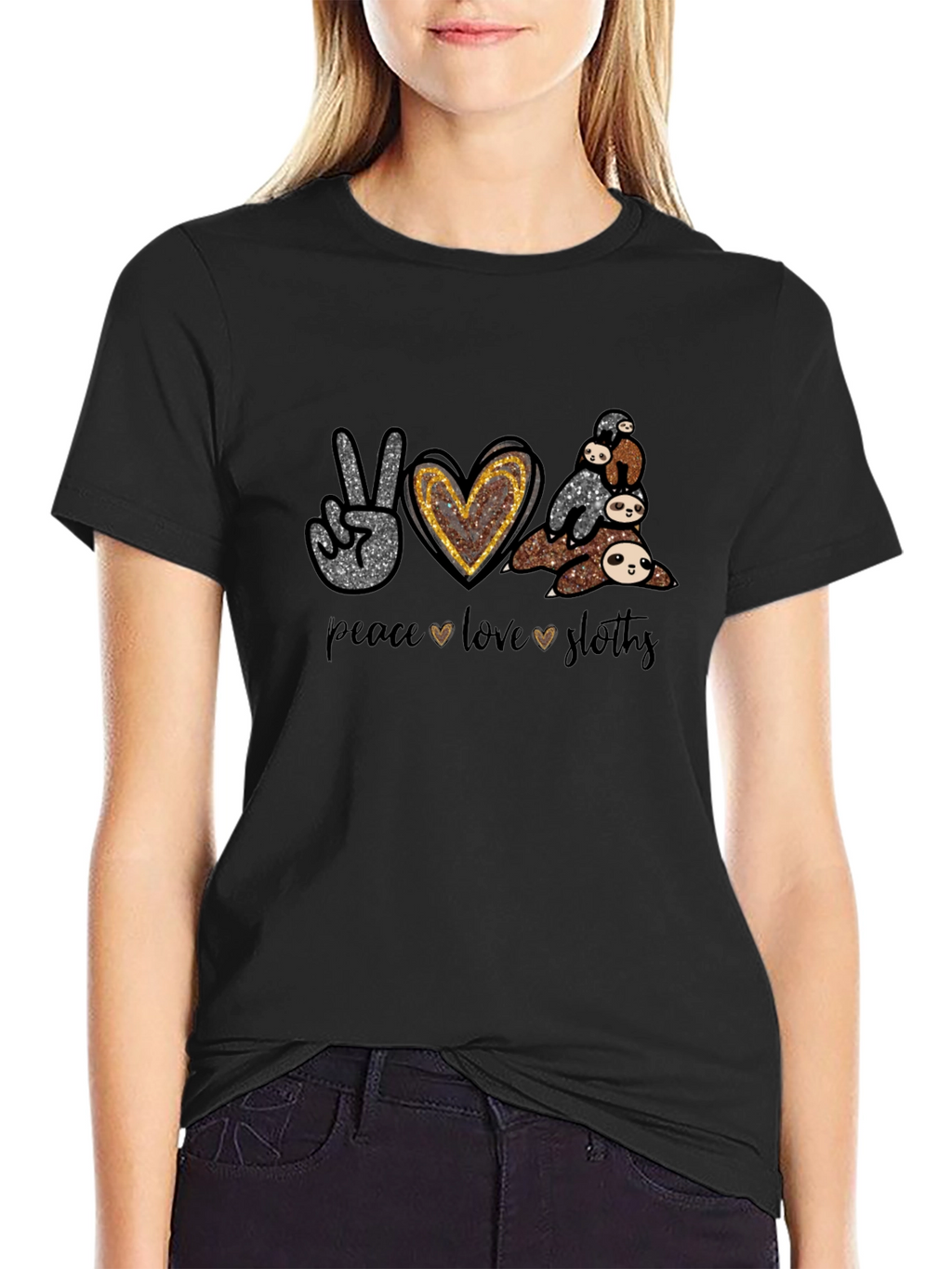 Peace Love Slothy Graphic Tee
