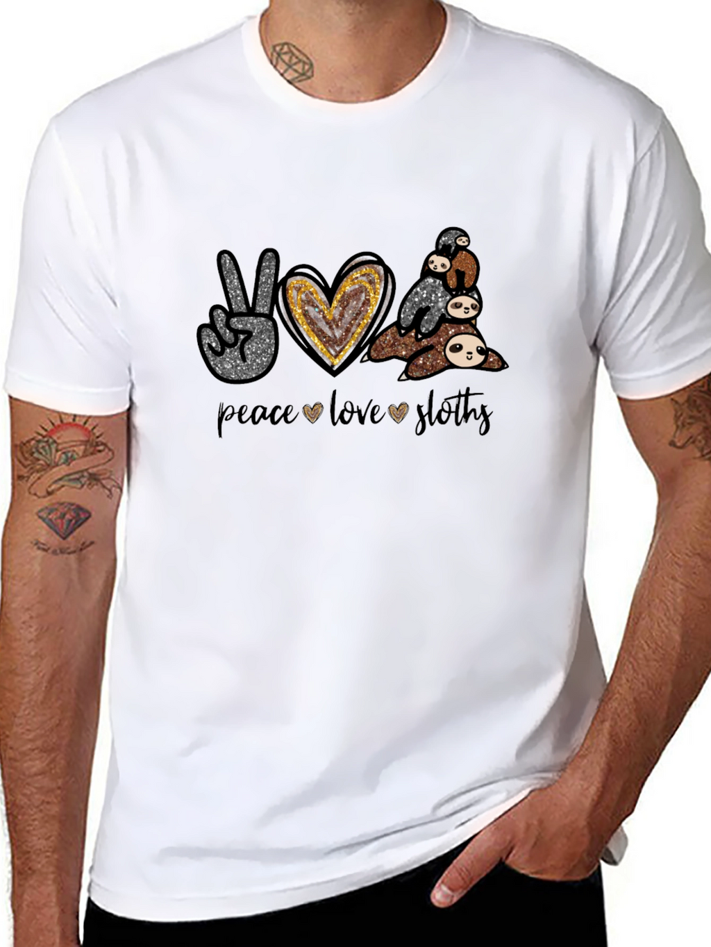 Peace Love Slothy Graphic Tee