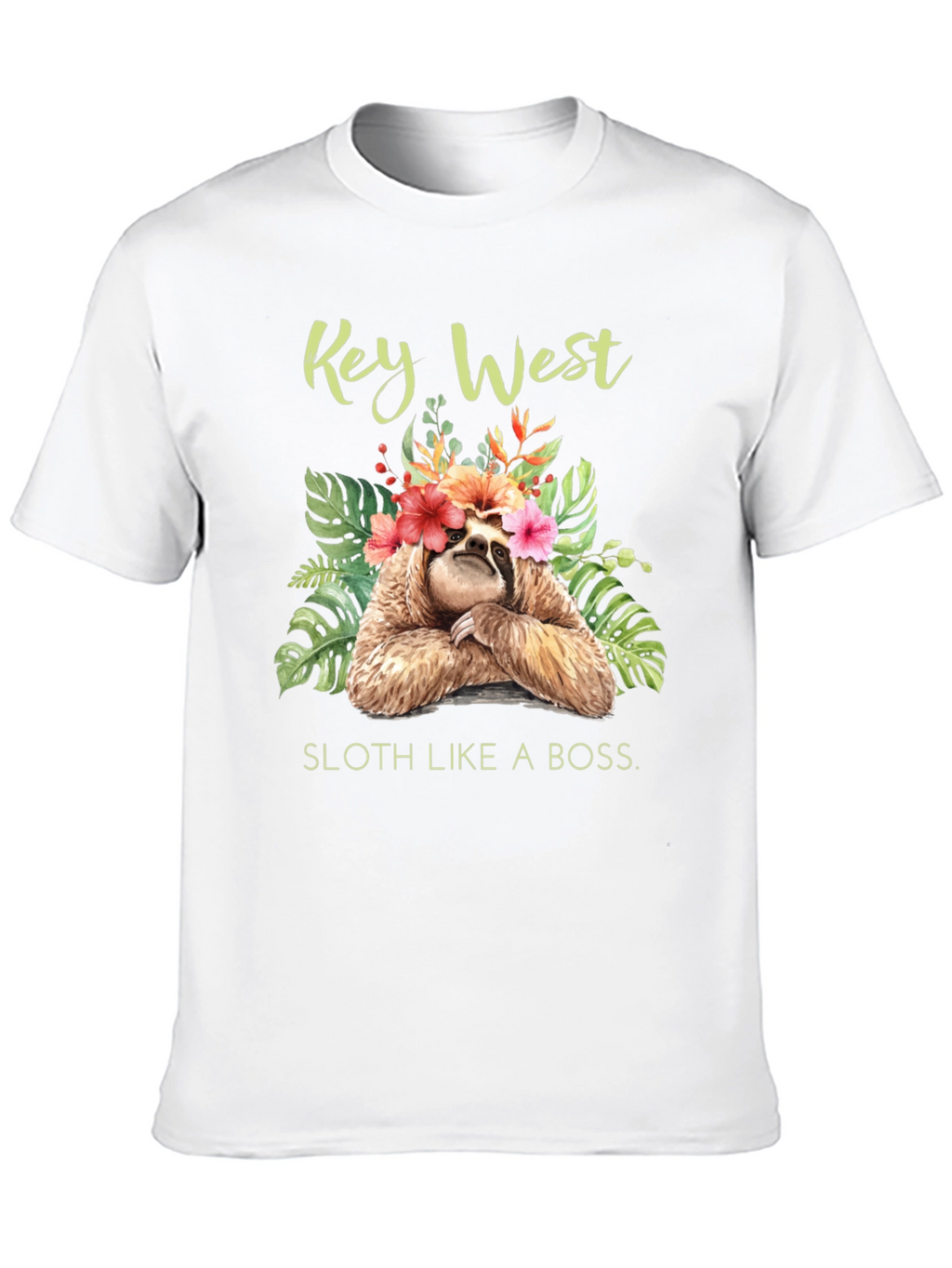 Key West Sloth Graphic T-Shirt