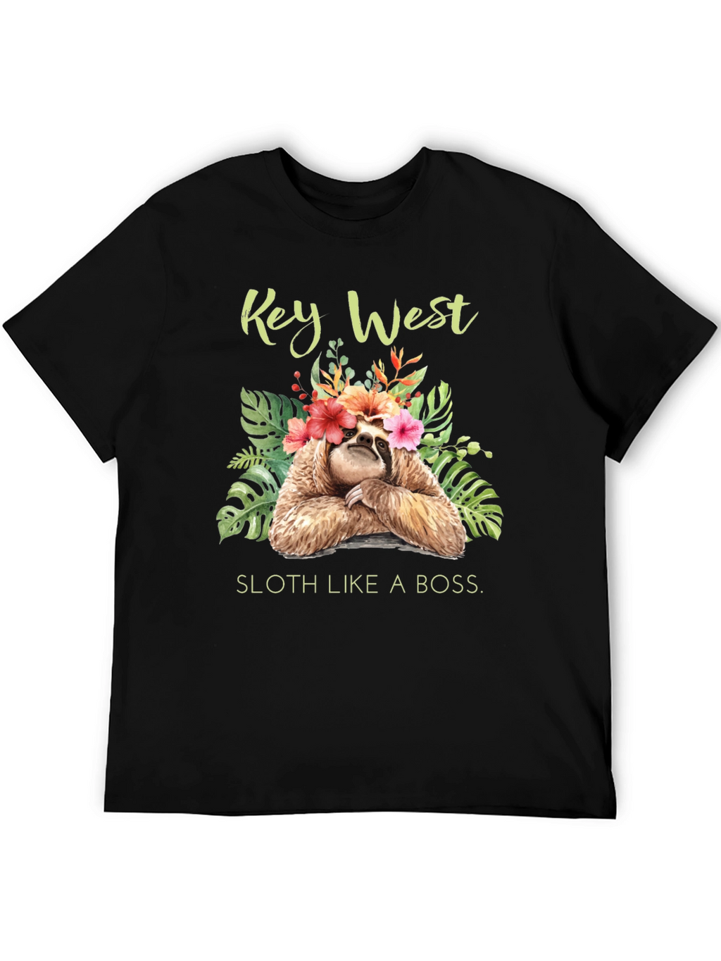 Key West Sloth Graphic T-Shirt