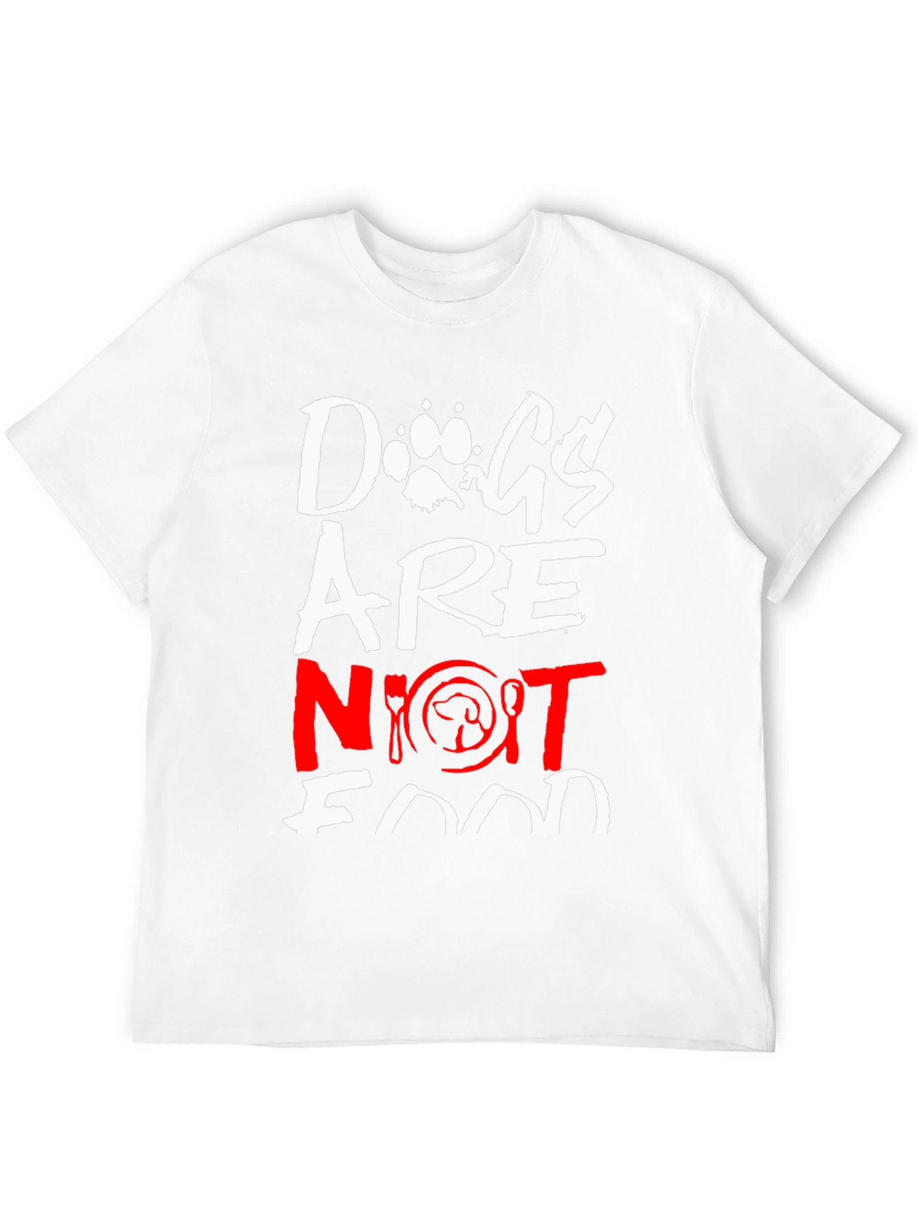 Dogs Are Not Food Graphic Tee - Ethical Statement T-Shirt