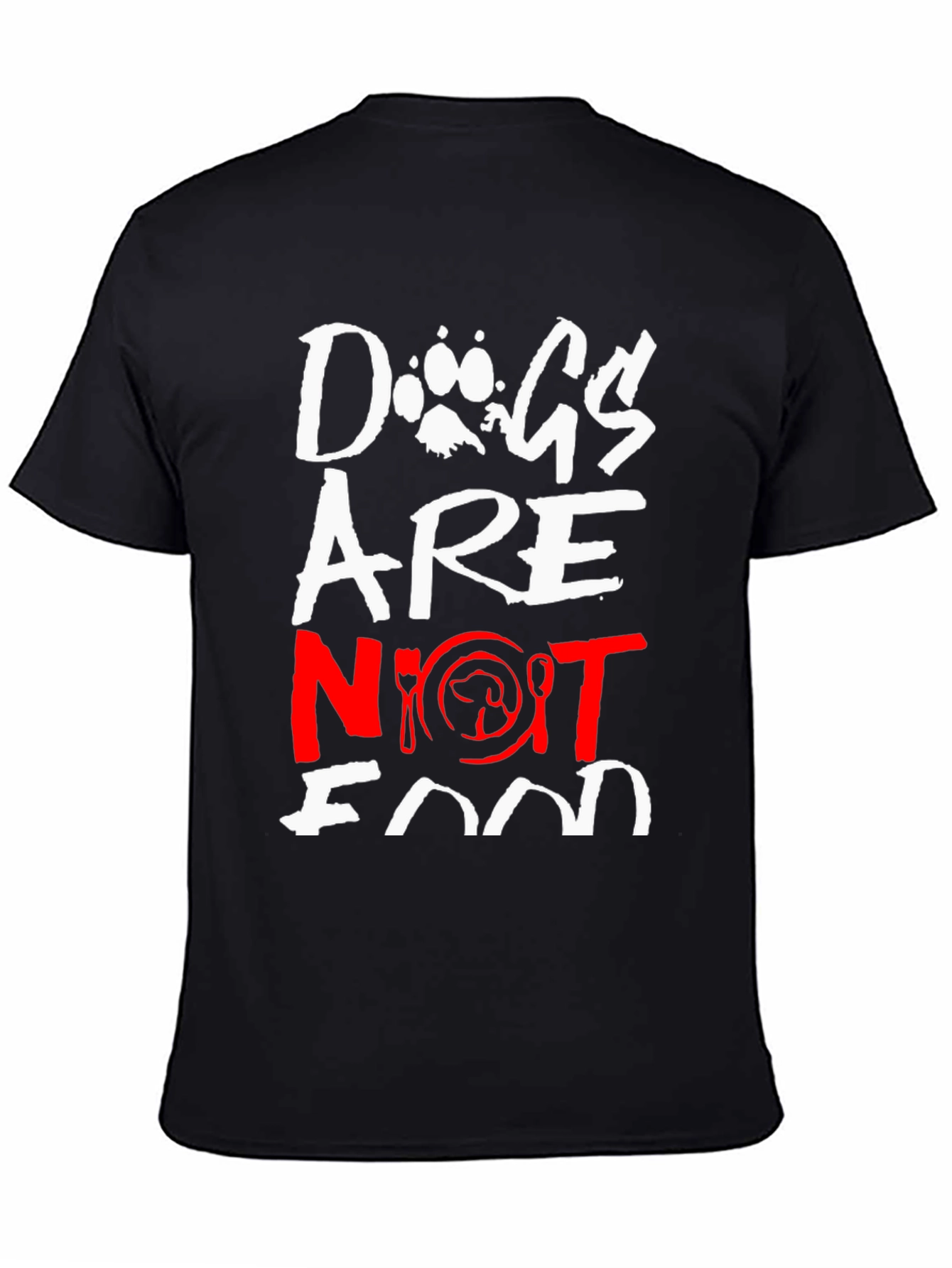 Dogs Are Not Food Graphic Tee - Ethical Statement T-Shirt