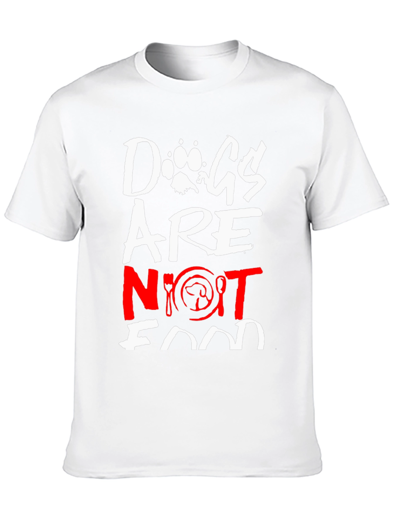 Dogs Are Not Food Graphic Tee - Ethical Statement T-Shirt