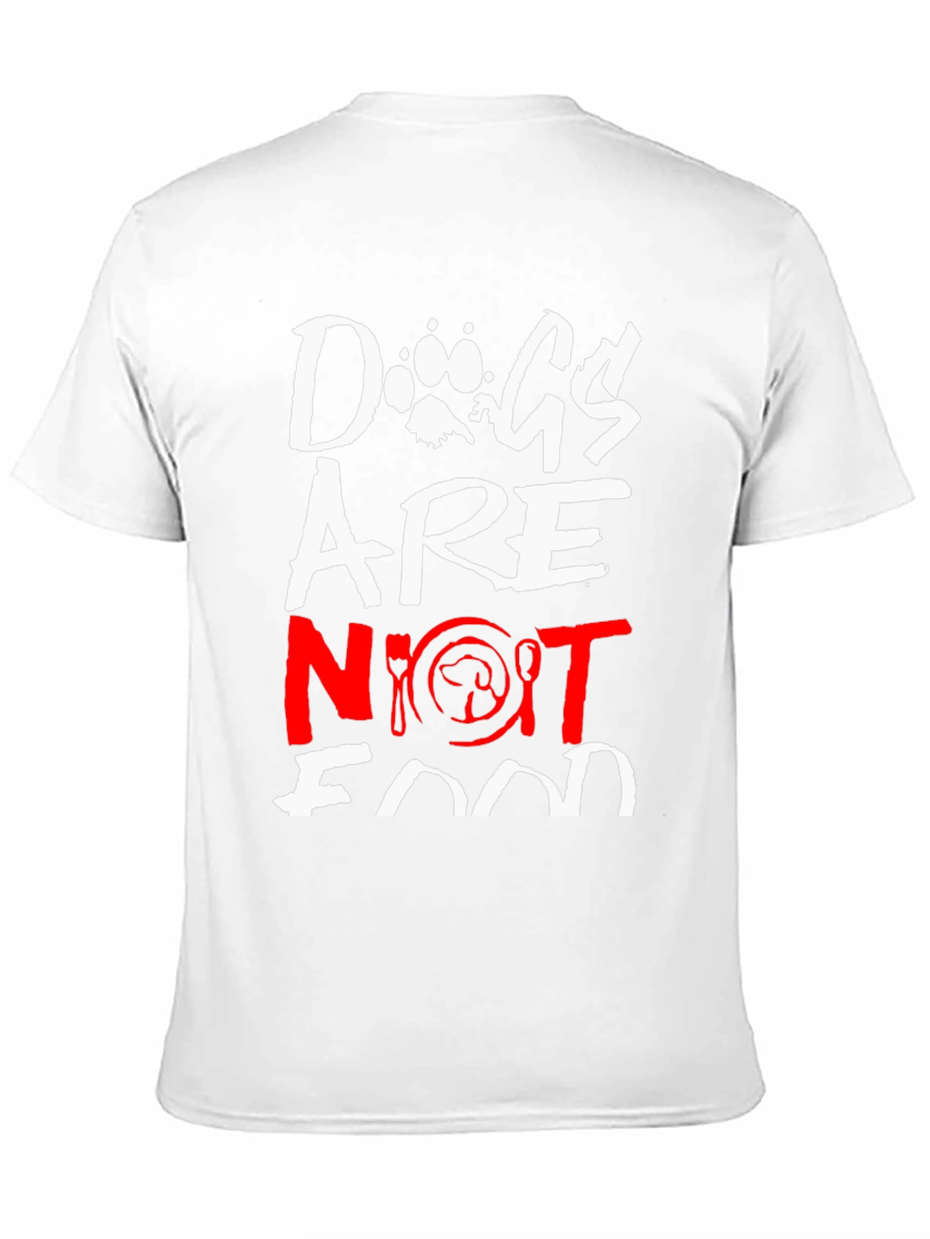 Dogs Are Not Food Graphic Tee - Ethical Statement T-Shirt