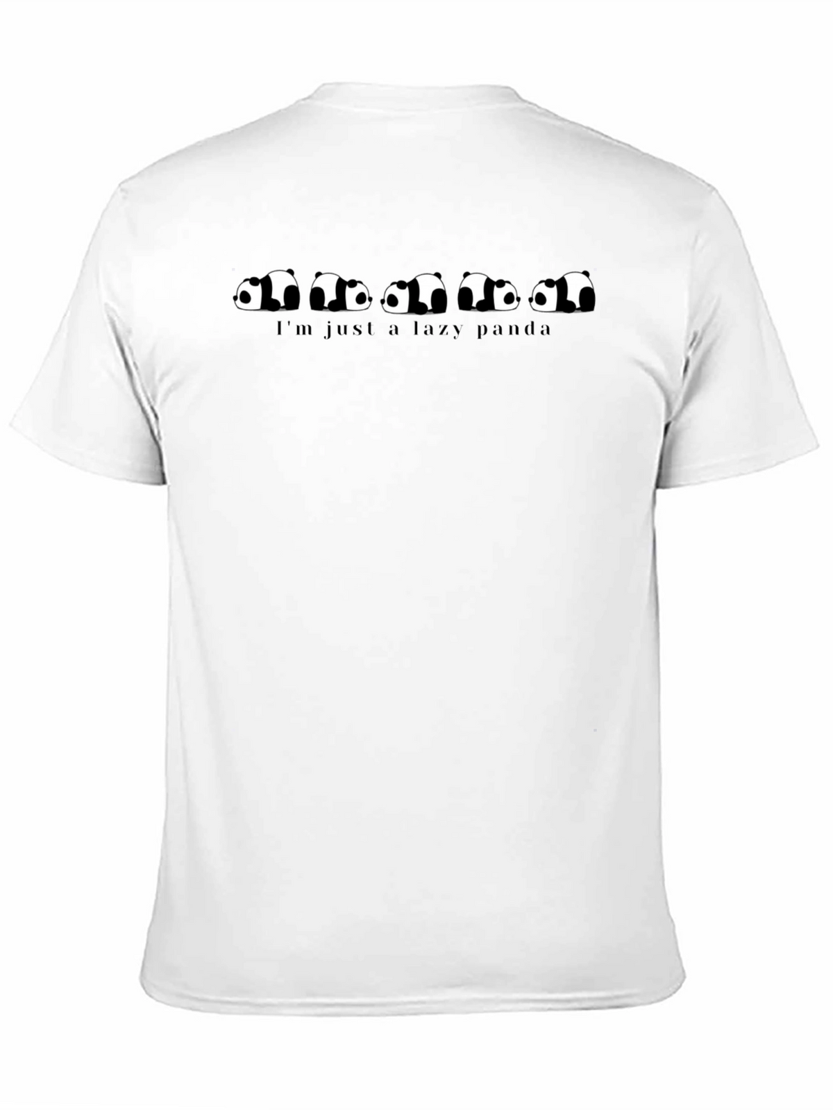 Lazy Panda Graphic Tee - Cool & Comfy Black T-Shirt