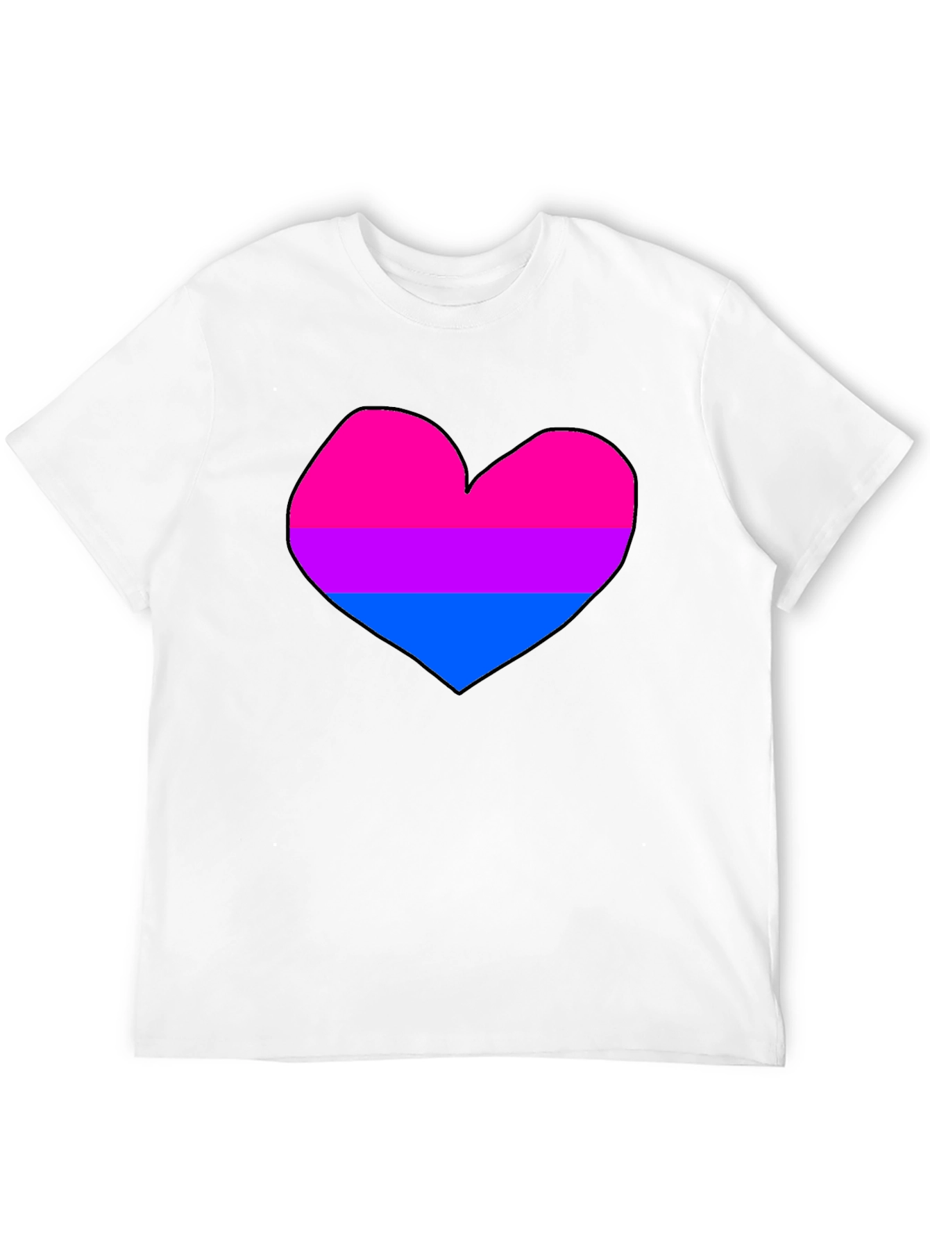 Bisexual Pride Heart T-Shirt