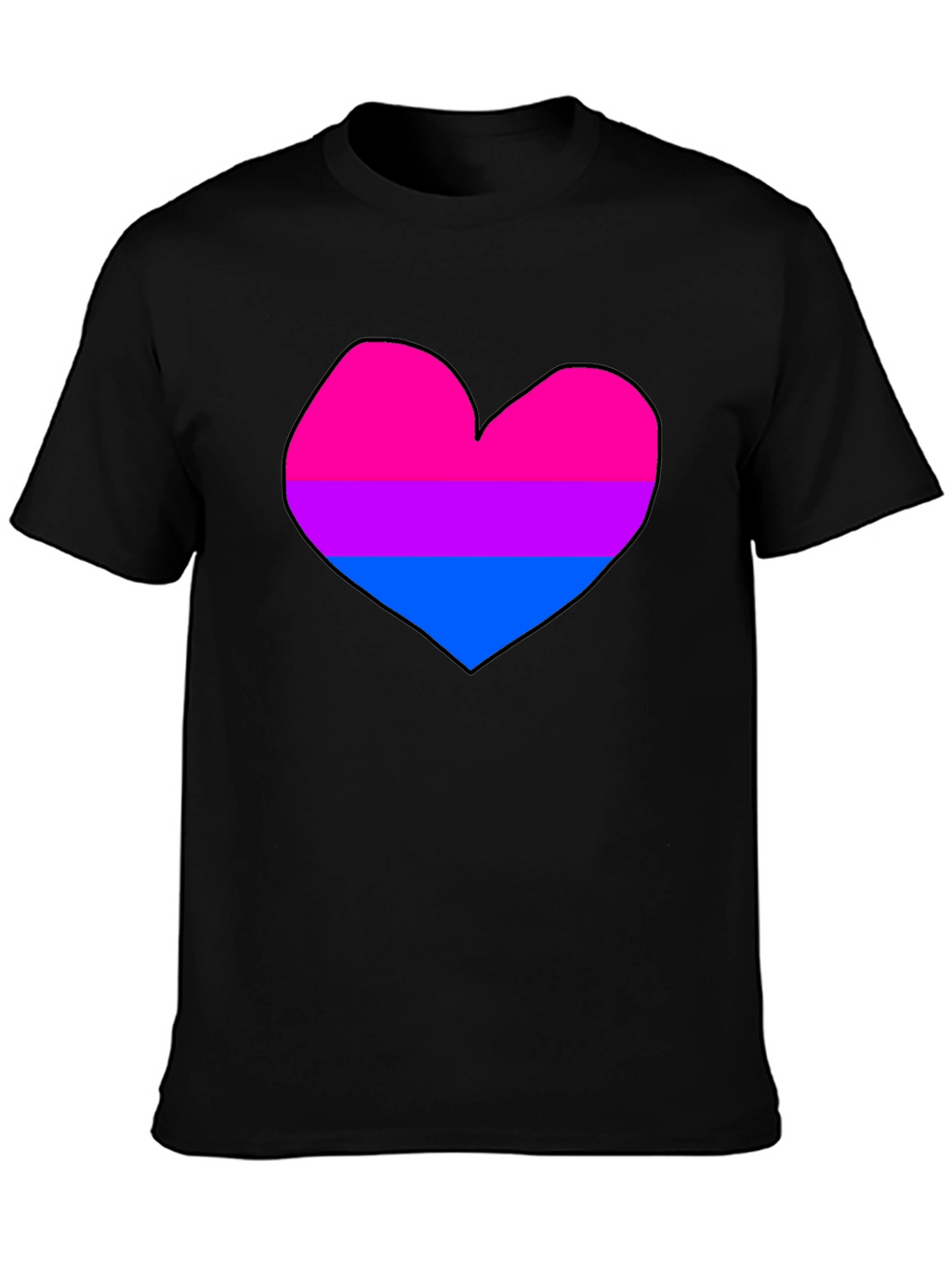 Bisexual Pride Heart T-Shirt