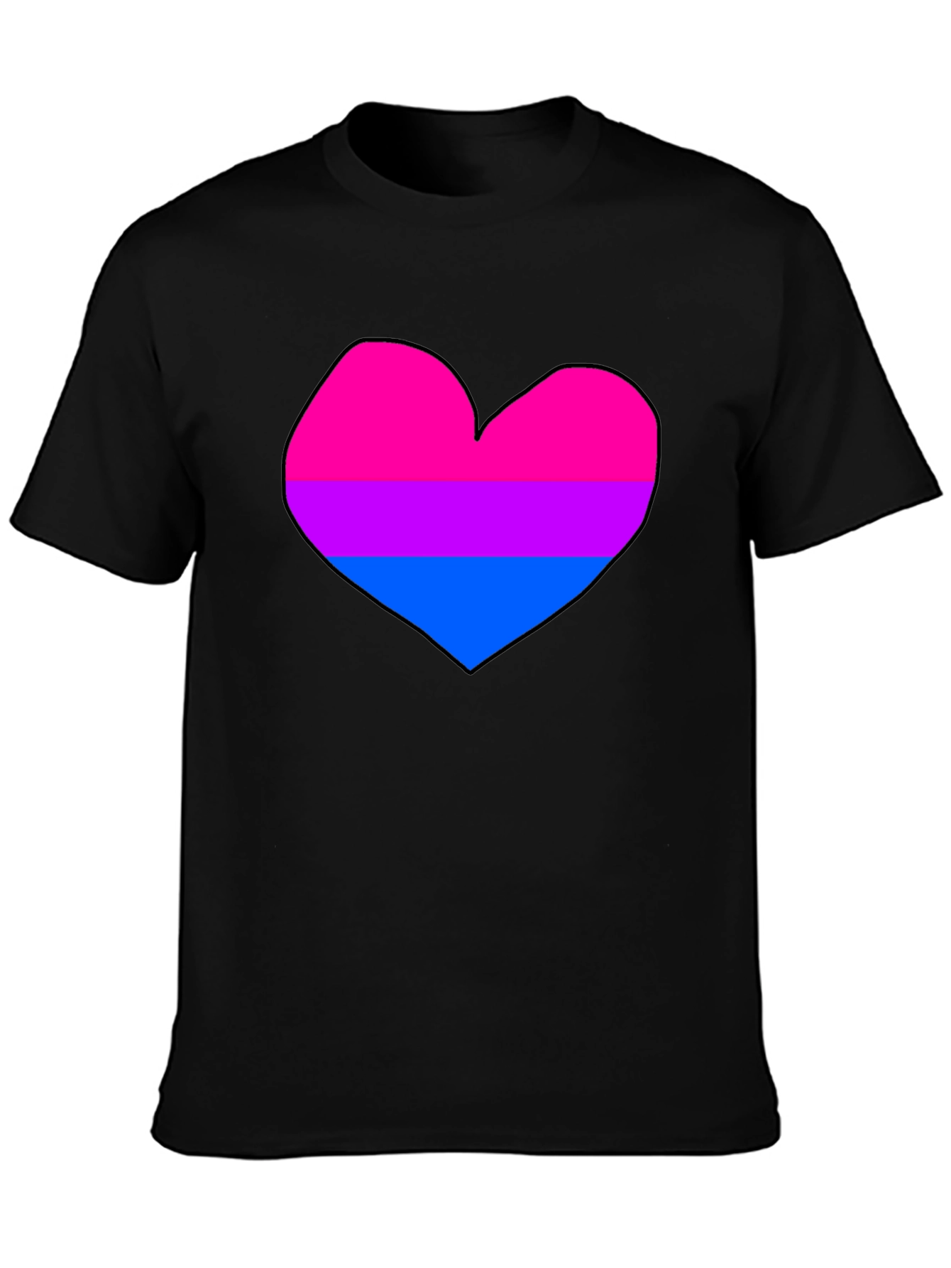Bisexual Pride Heart T-Shirt