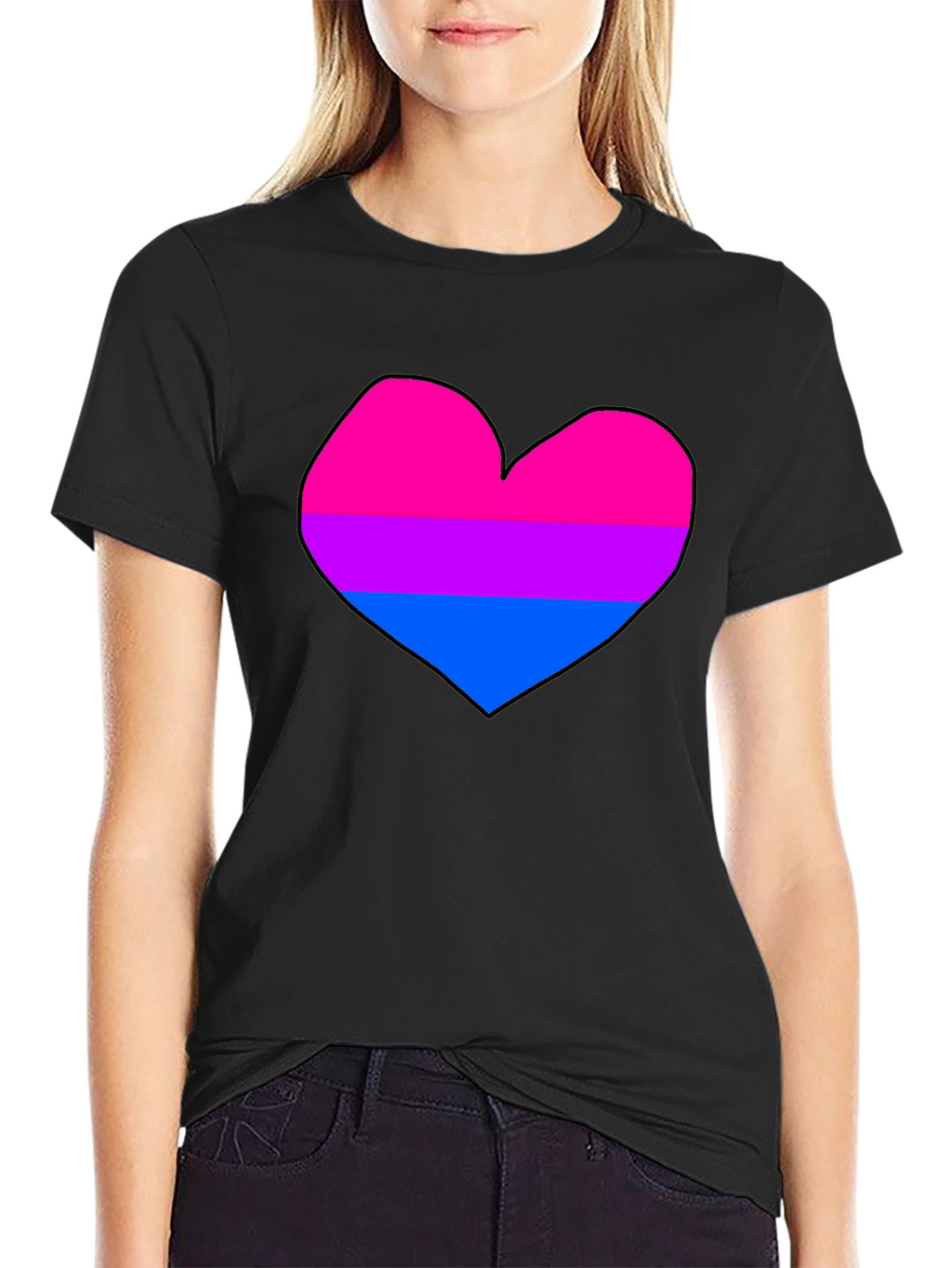 Bisexual Pride Heart T-Shirt