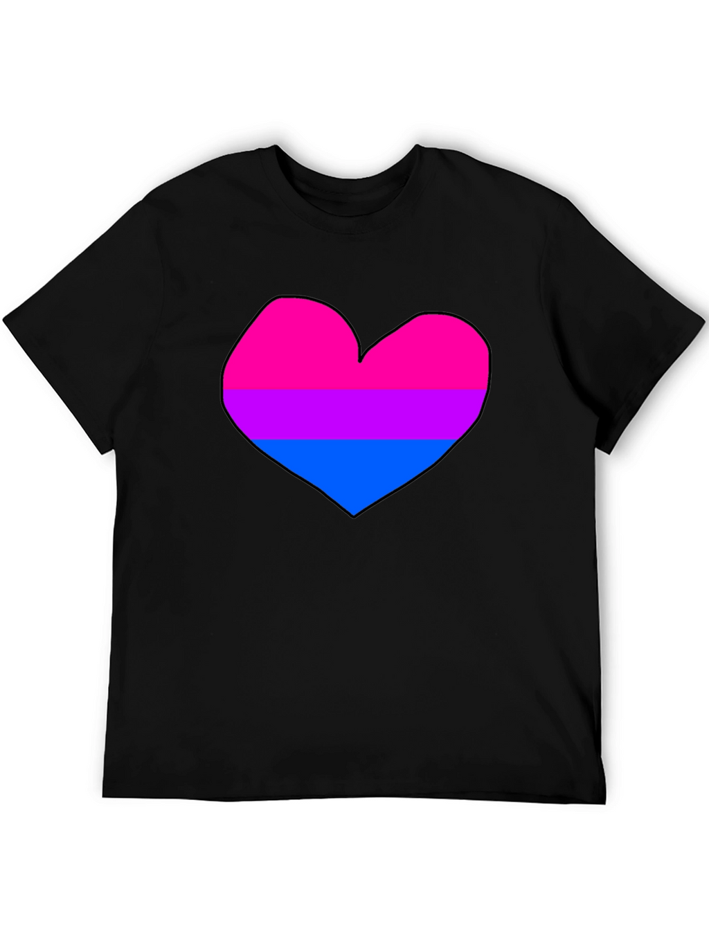 Bisexual Pride Heart T-Shirt