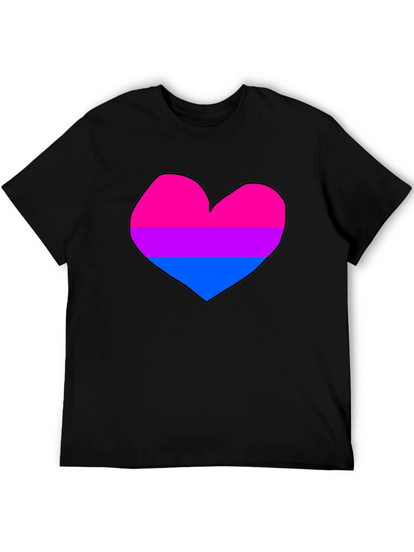 Bisexual Pride Heart T-Shirt