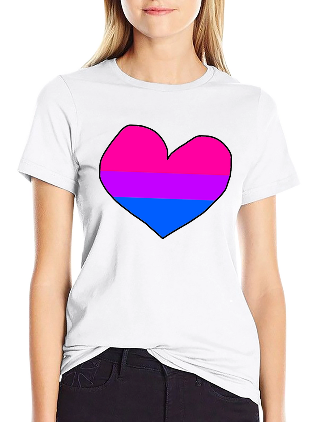 Bisexual Pride Heart T-Shirt