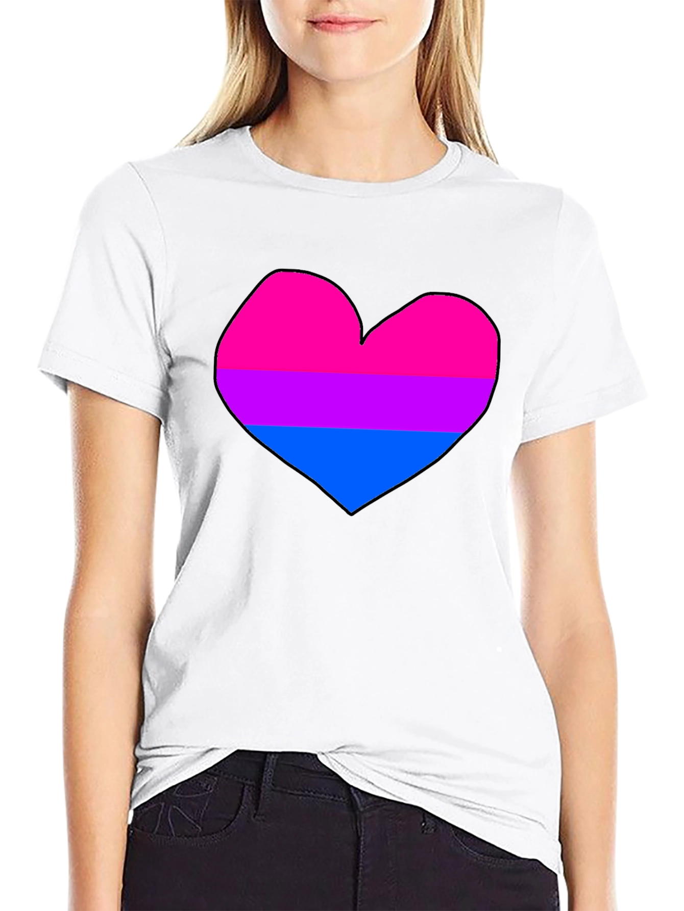 Bisexual Pride Heart T-Shirt