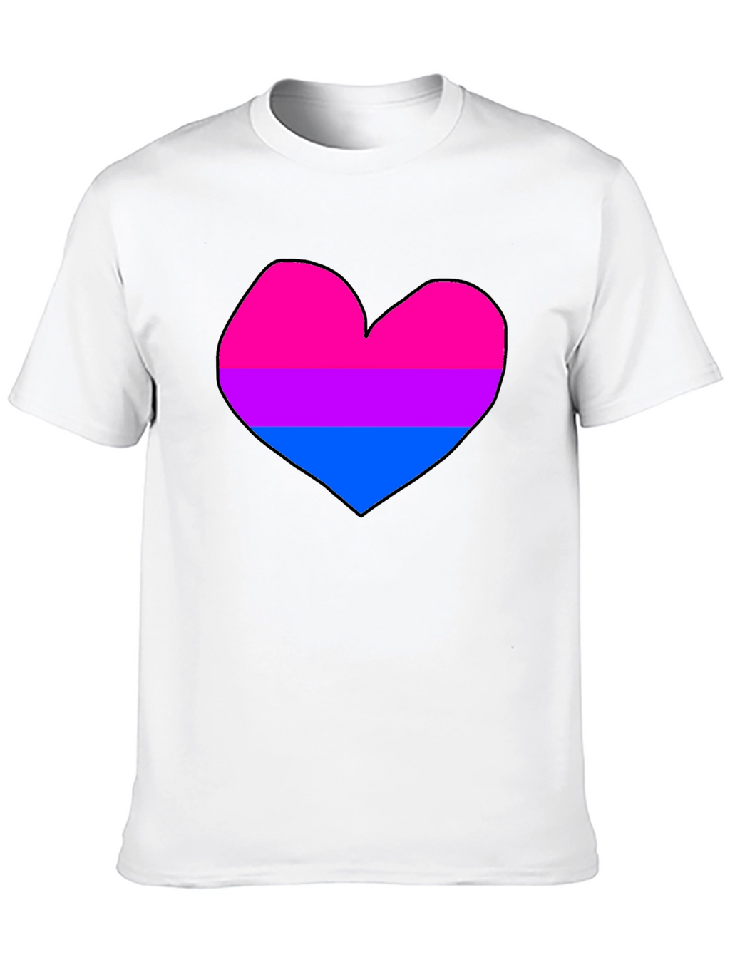 Bisexual Pride Heart T-Shirt