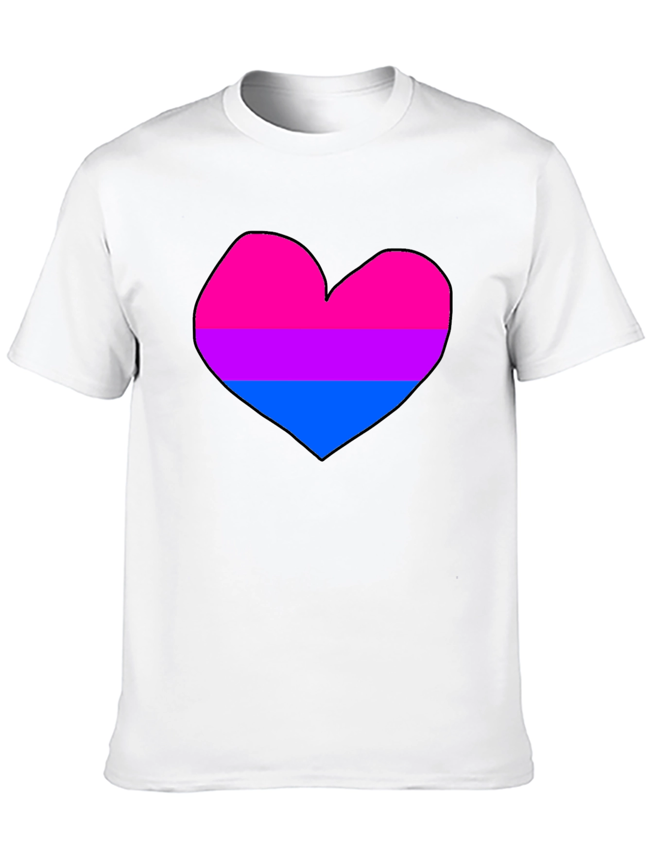 Bisexual Pride Heart T-Shirt