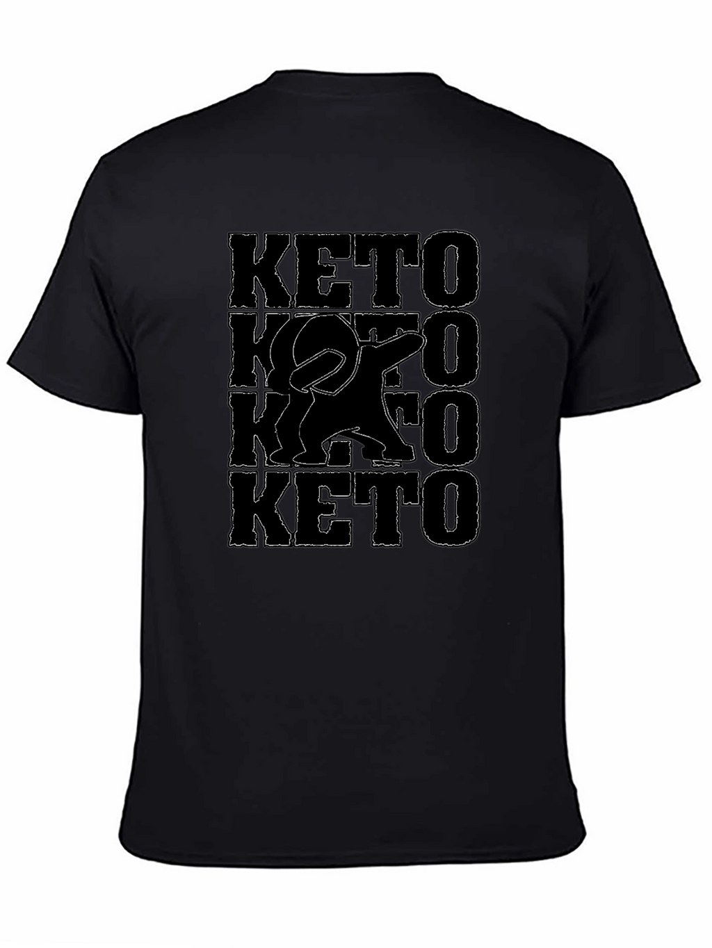 Keto Dab Graphic Tee - Black