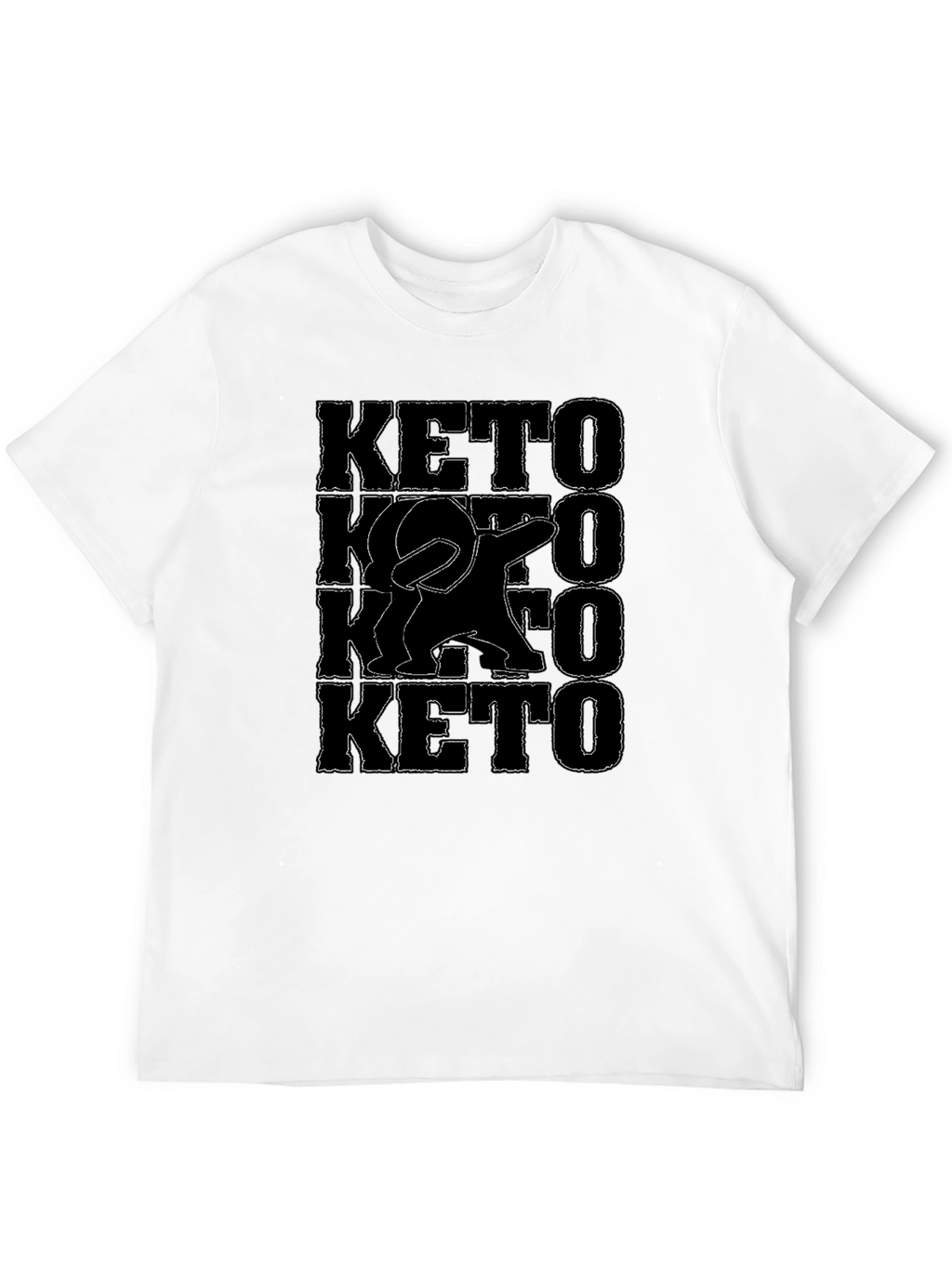 Keto Dab Graphic Tee - Black