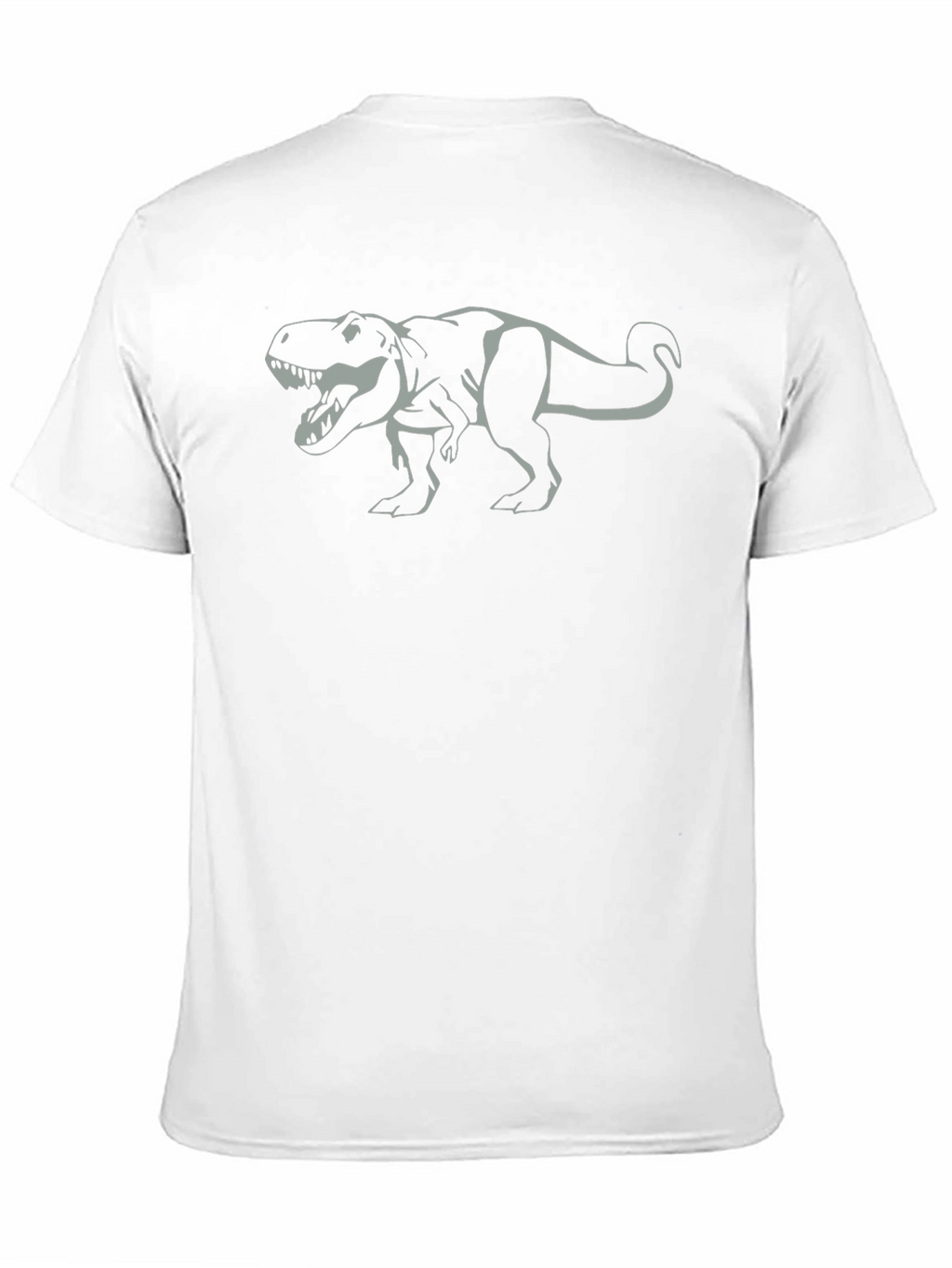 Dino T-Rex Graphic Black Cotton Tee