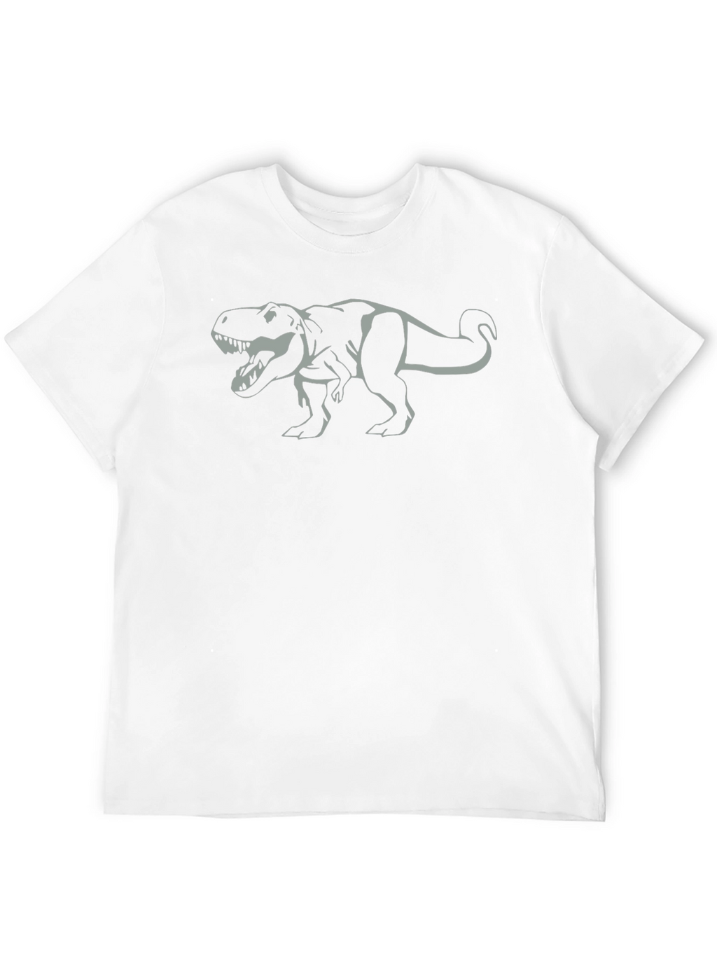 Dino T-Rex Graphic Black Cotton Tee