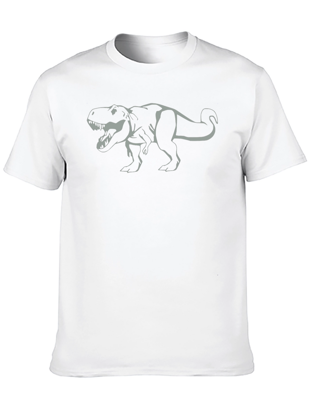 Dino T-Rex Graphic Black Cotton Tee