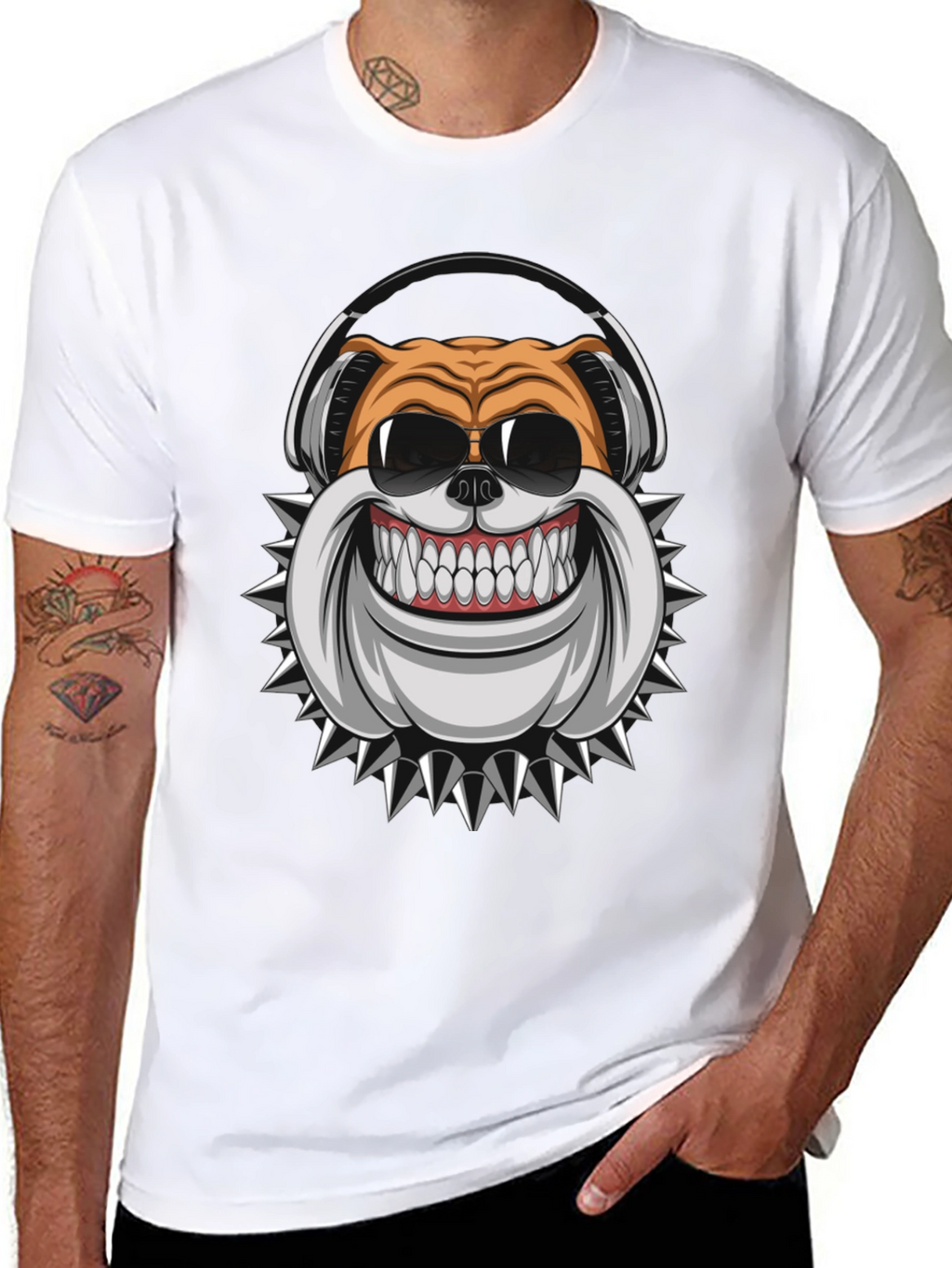 Cool Bulldog Graphic Tee