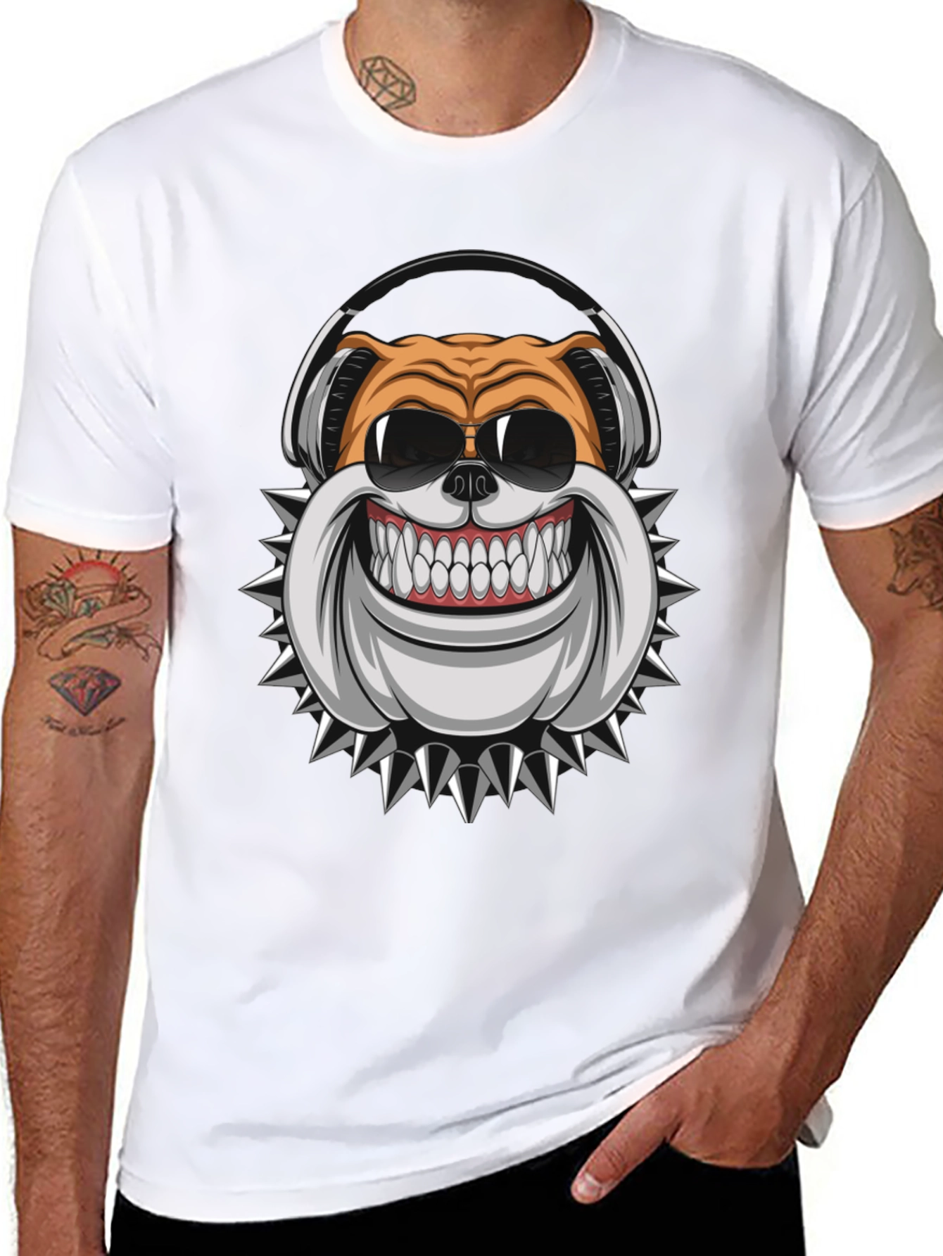 Cool Bulldog Graphic Tee