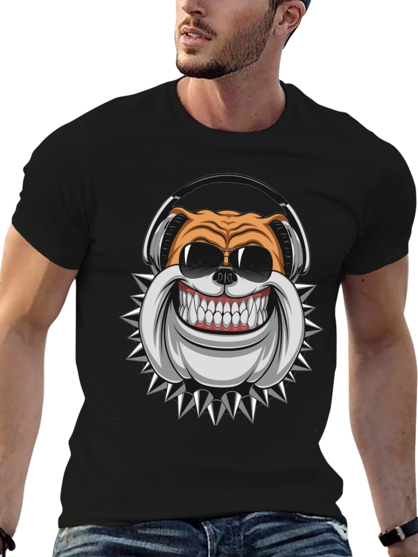 Cool Bulldog Graphic Tee