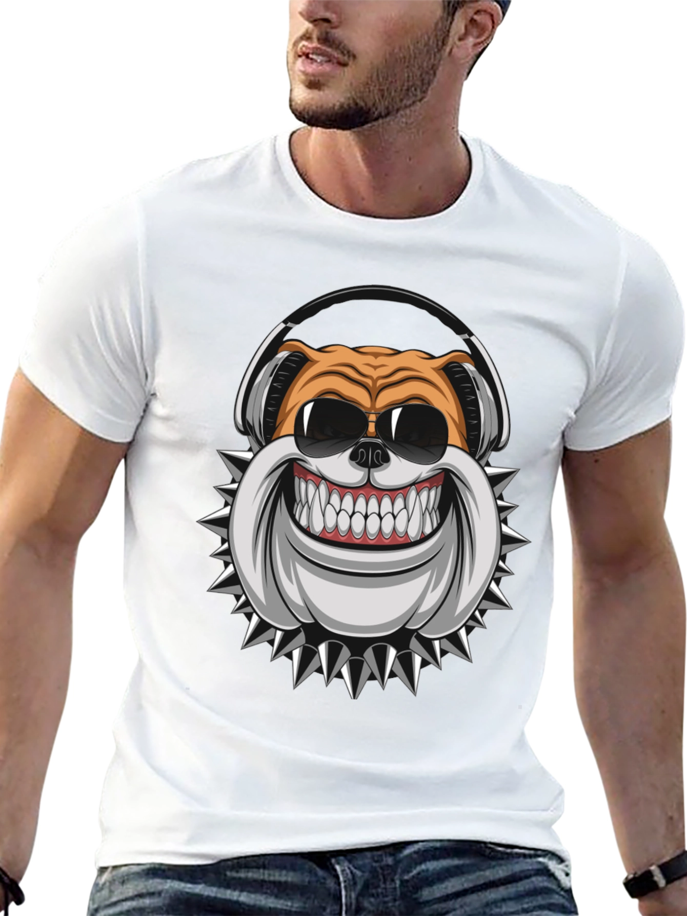 Cool Bulldog Graphic Tee