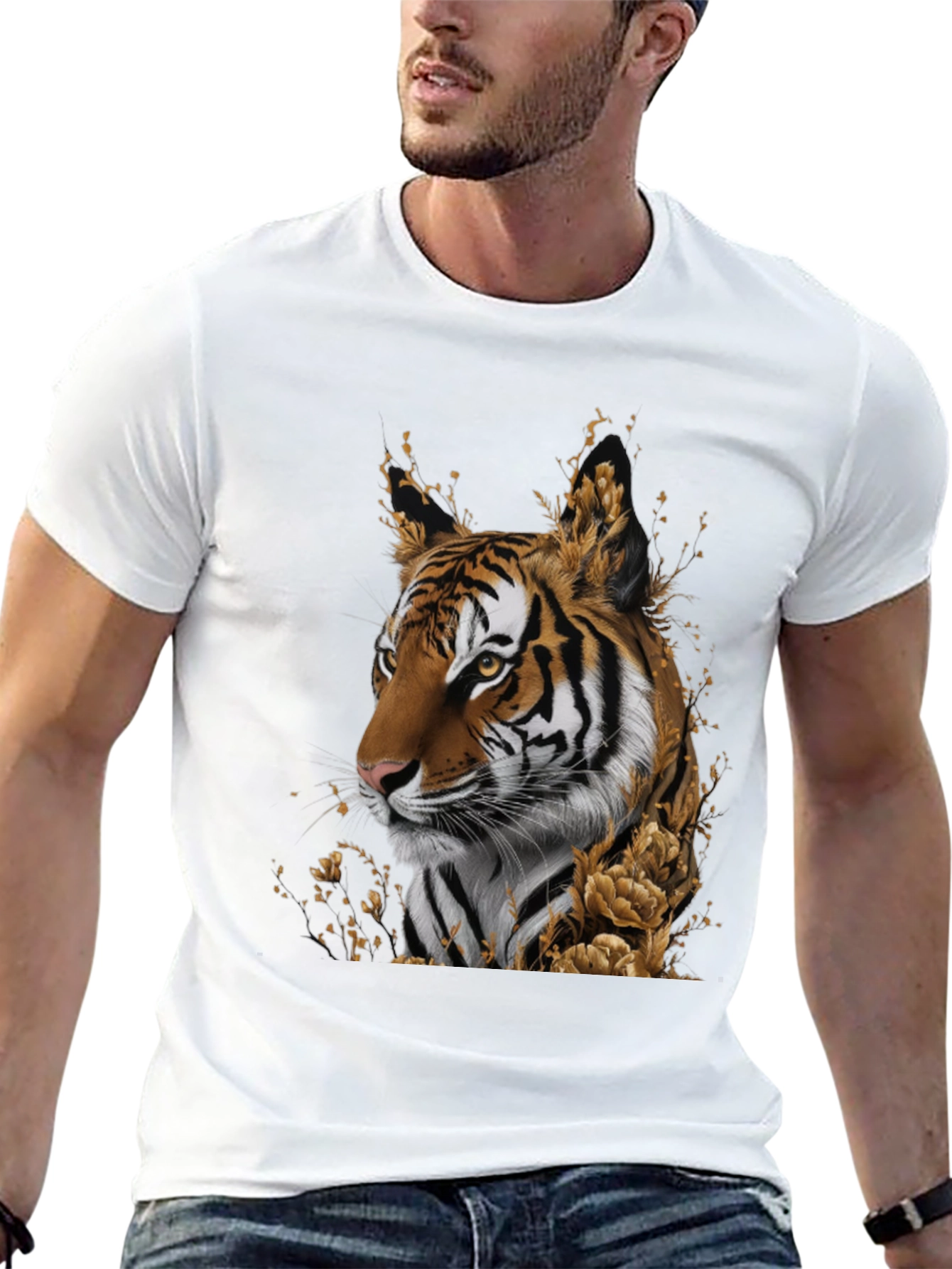 Tiger Graphic Black T-Shirt