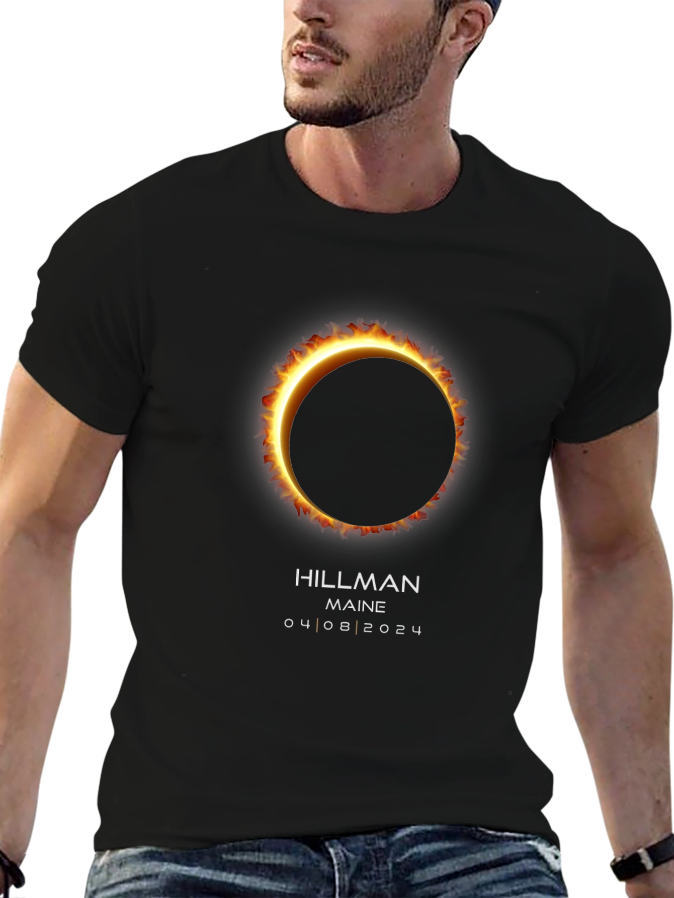 Total Solar Eclipse T-Shirt - Hillman Maine 2024