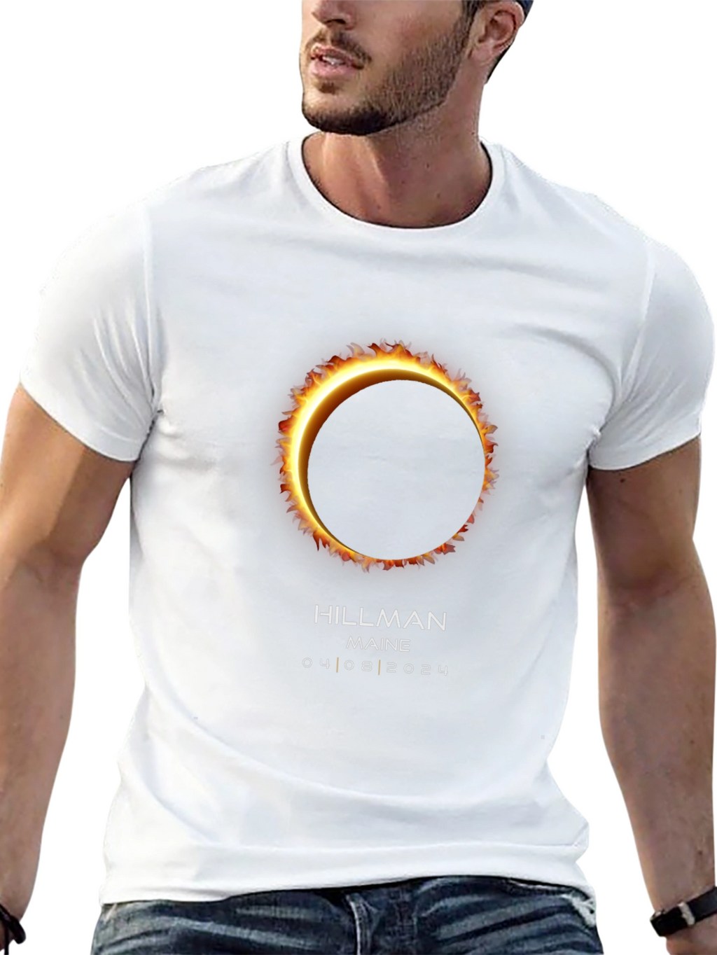 Total Solar Eclipse T-Shirt - Hillman Maine 2024